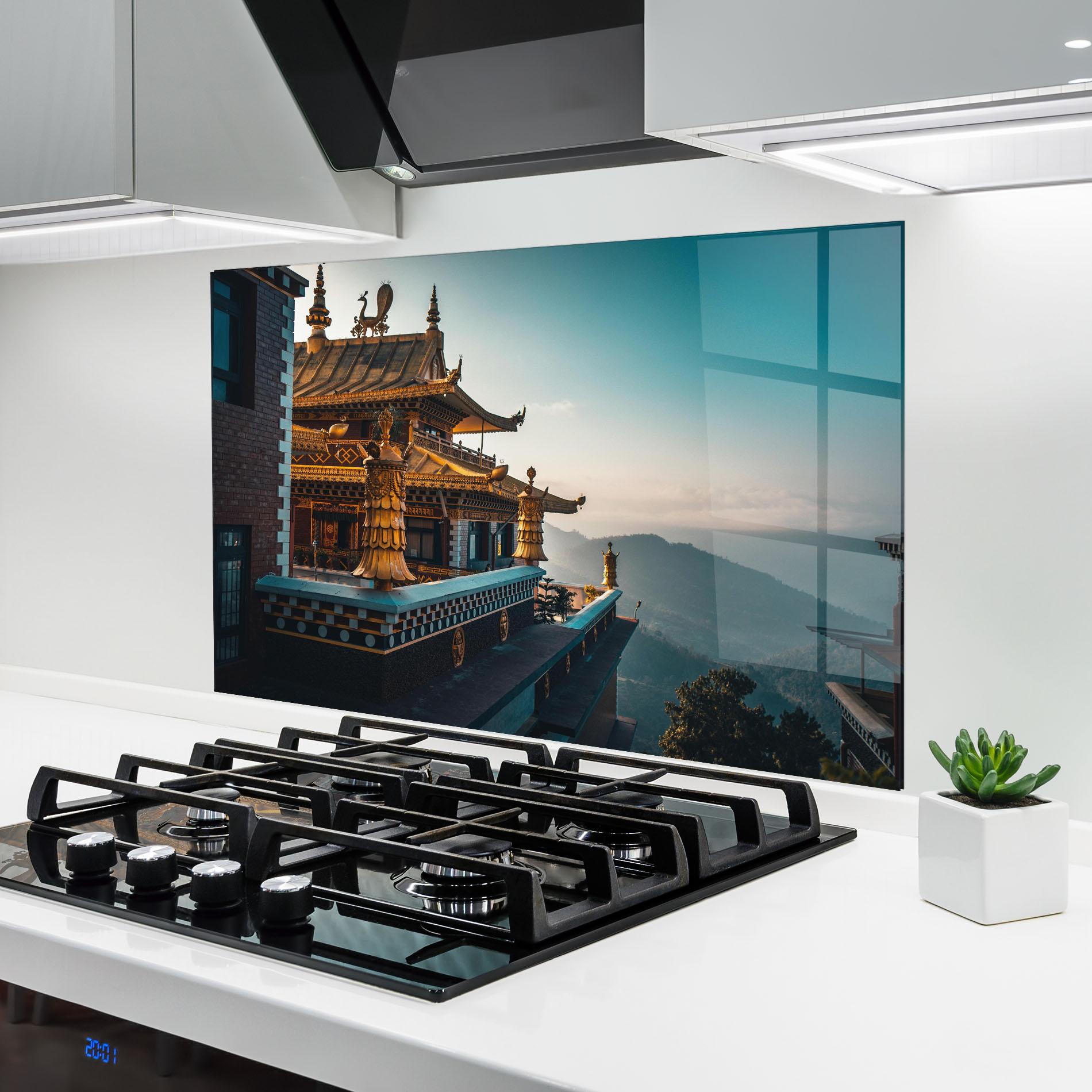 Panel Szklany do Kuchni Namo Buddha mockup 6