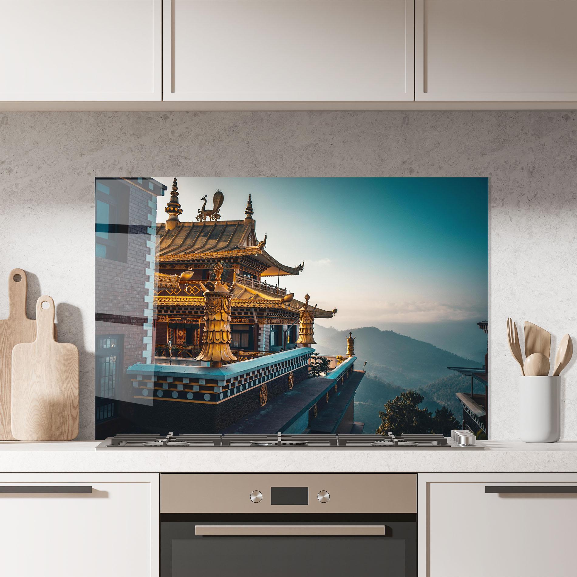 Panel Szklany do Kuchni Namo Buddha mockup 7