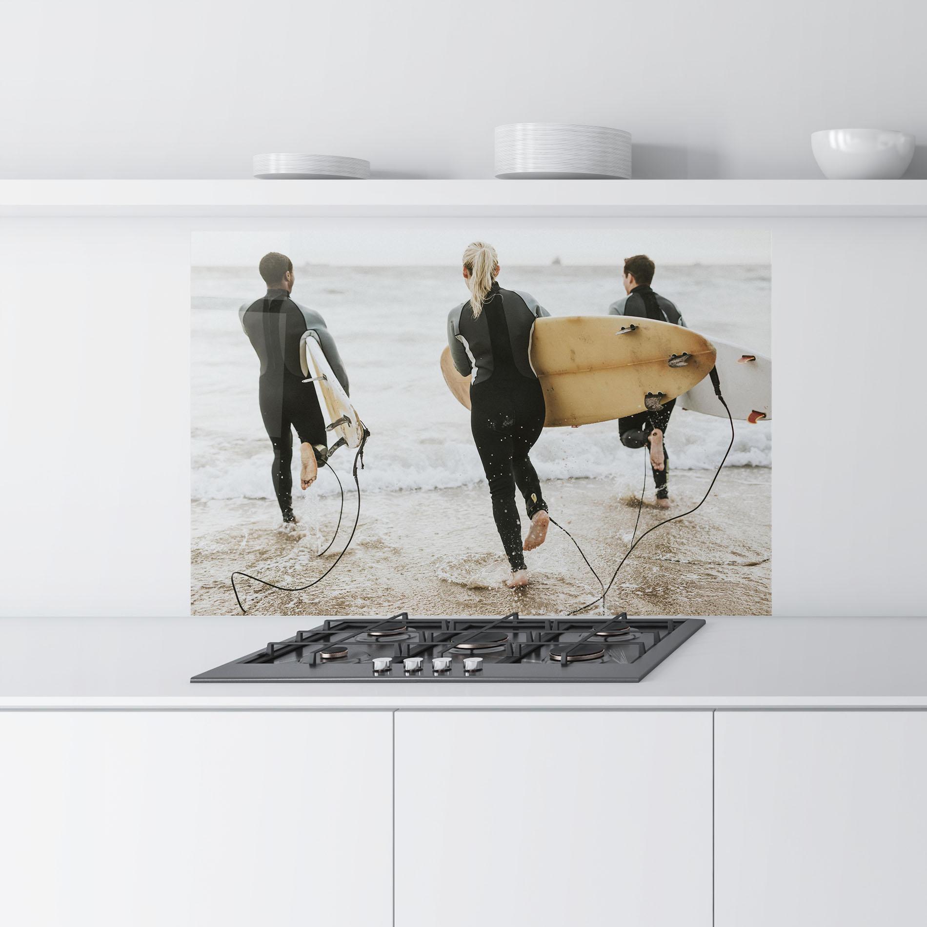 Panel Szklany do Kuchni Australian Beach mockup 9