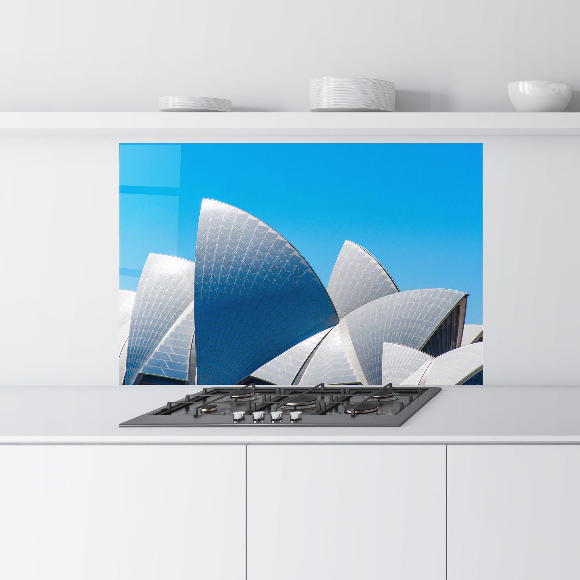 Panel Szklany do Kuchni Close Up Opera House mockup 9