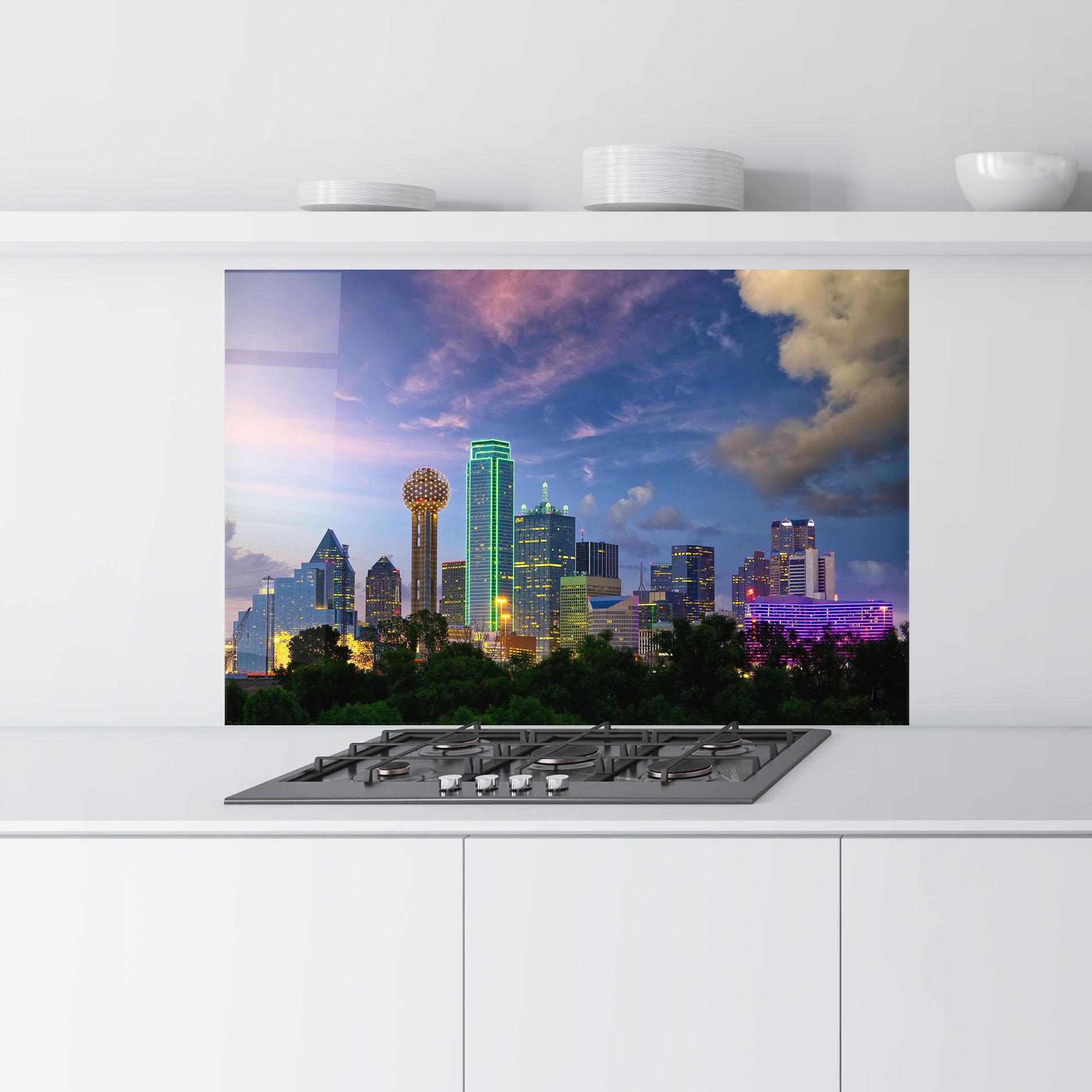 Panel Szklany do Kuchni Dallas Dusk mockup 9