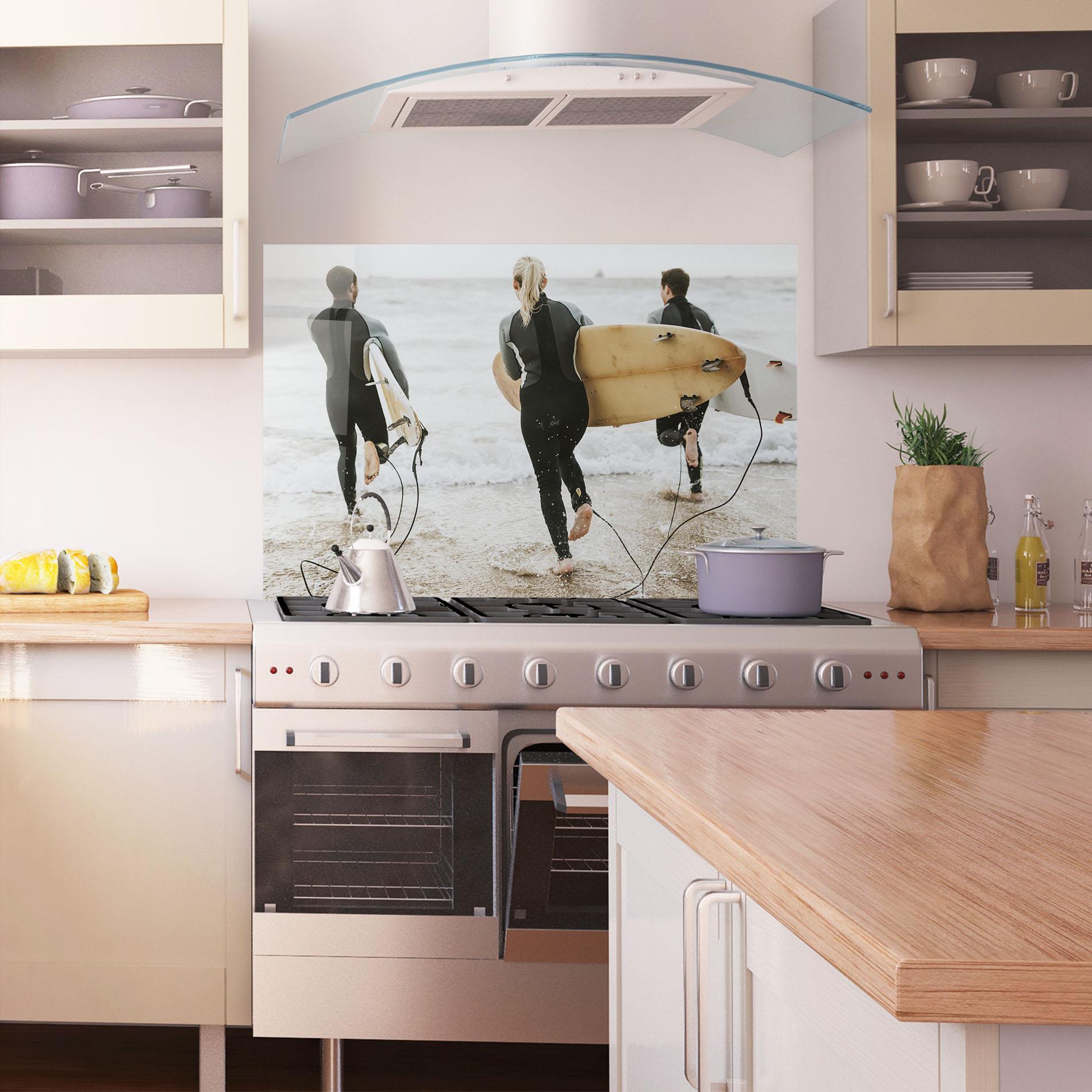 Panel Szklany do Kuchni Australian Beach mockup 1