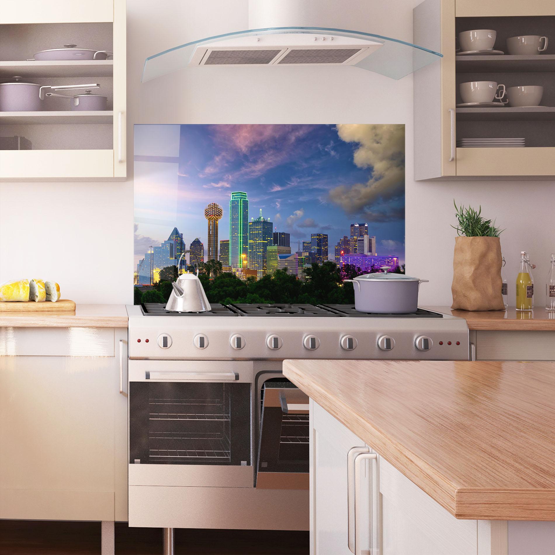 Panel Szklany do Kuchni Dallas Dusk mockup 1