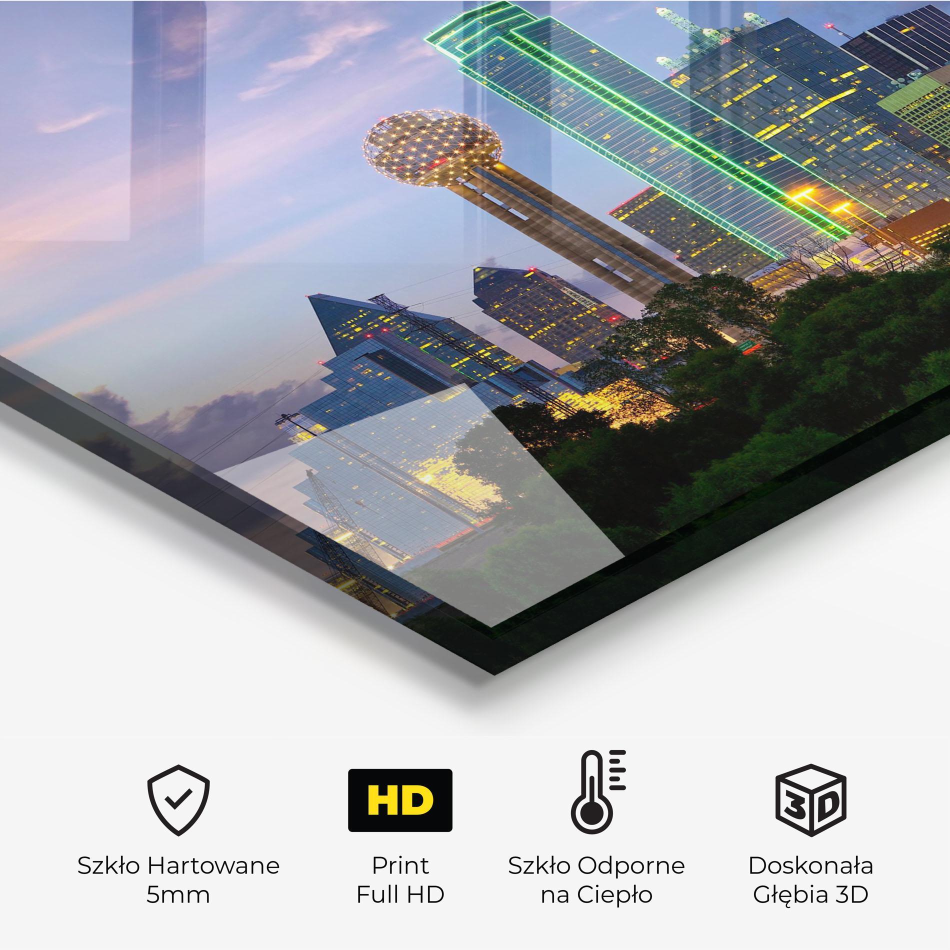 Panel Szklany do Kuchni Dallas Dusk mockup 2