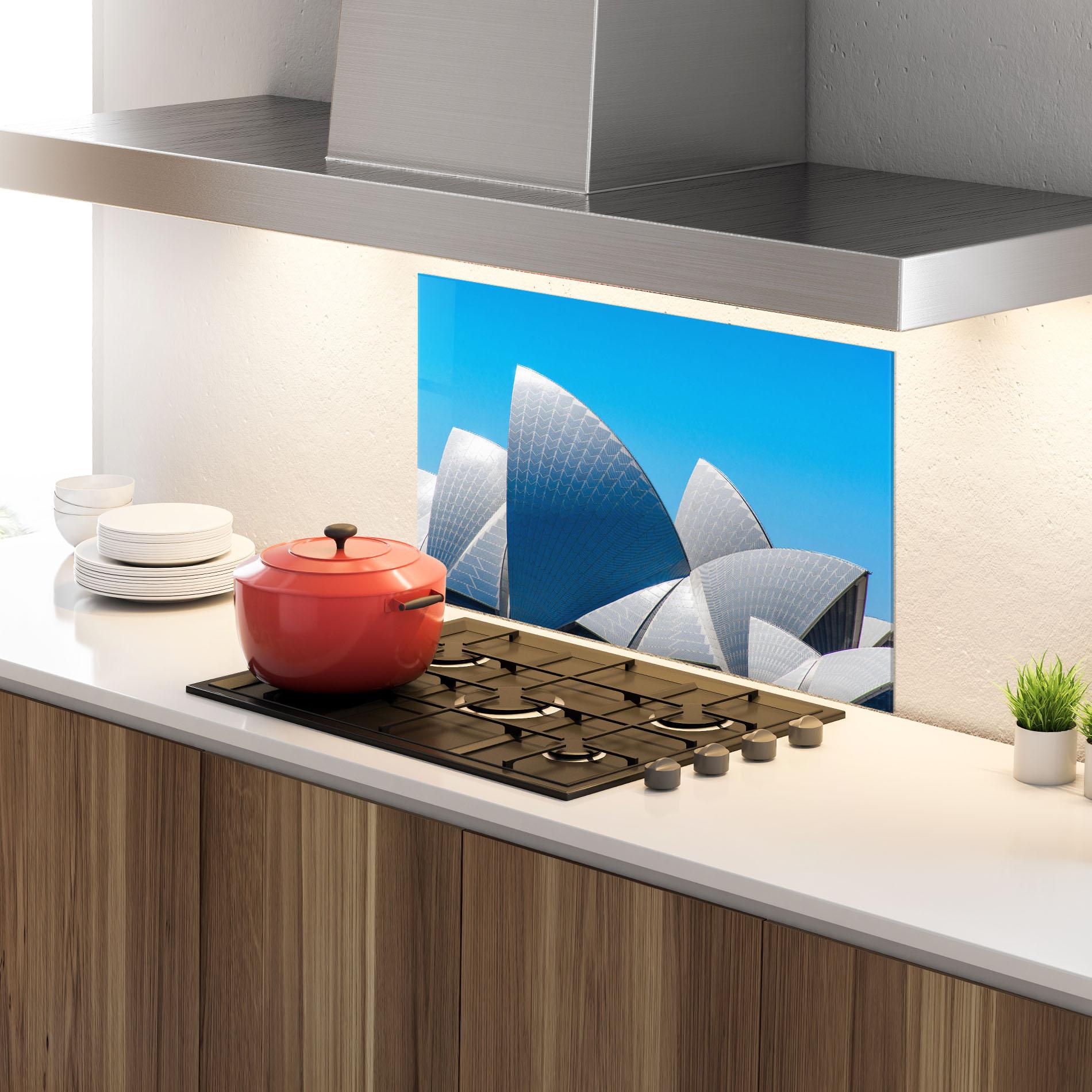 Panel Szklany do Kuchni Close Up Opera House mockup 4