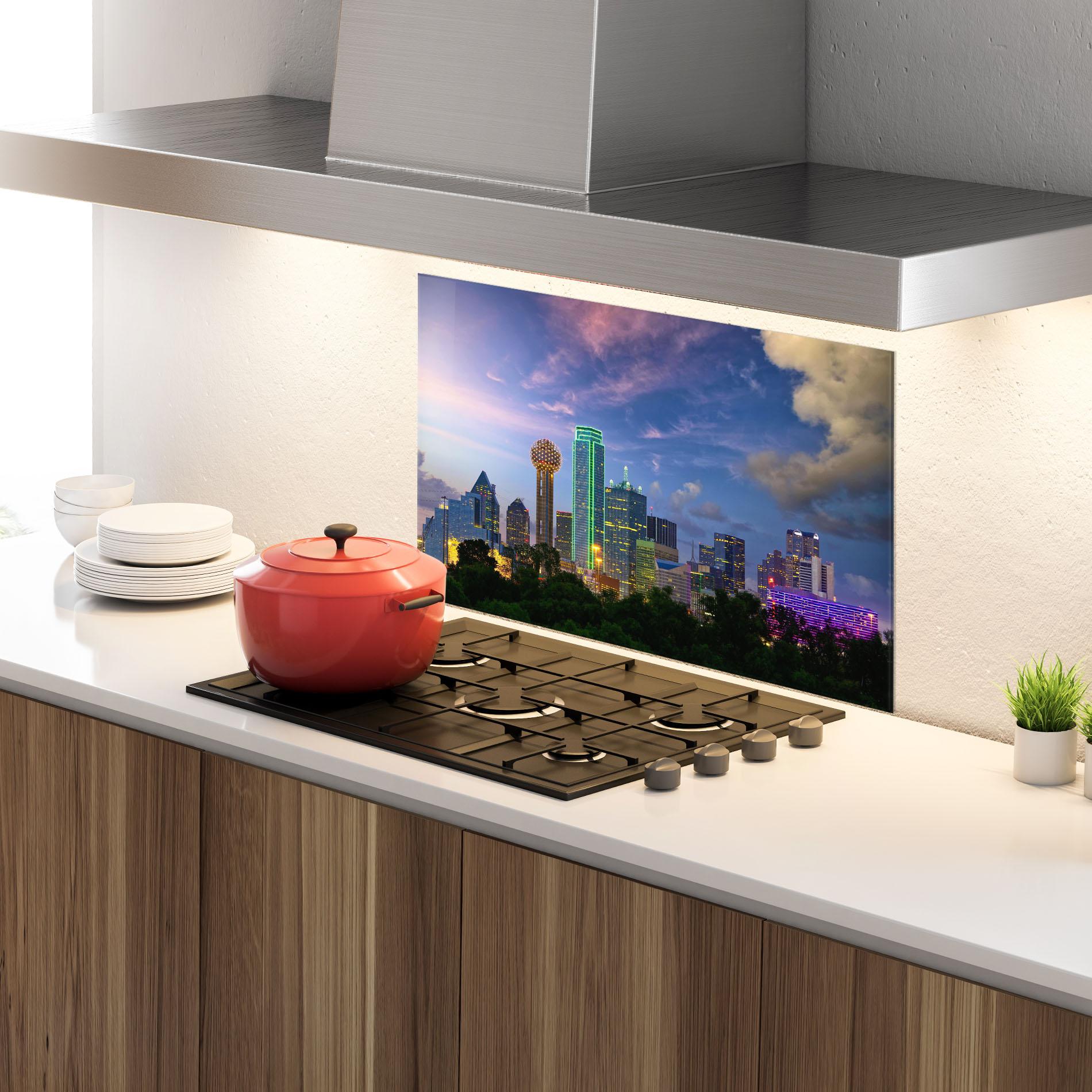 Panel Szklany do Kuchni Dallas Dusk mockup 4