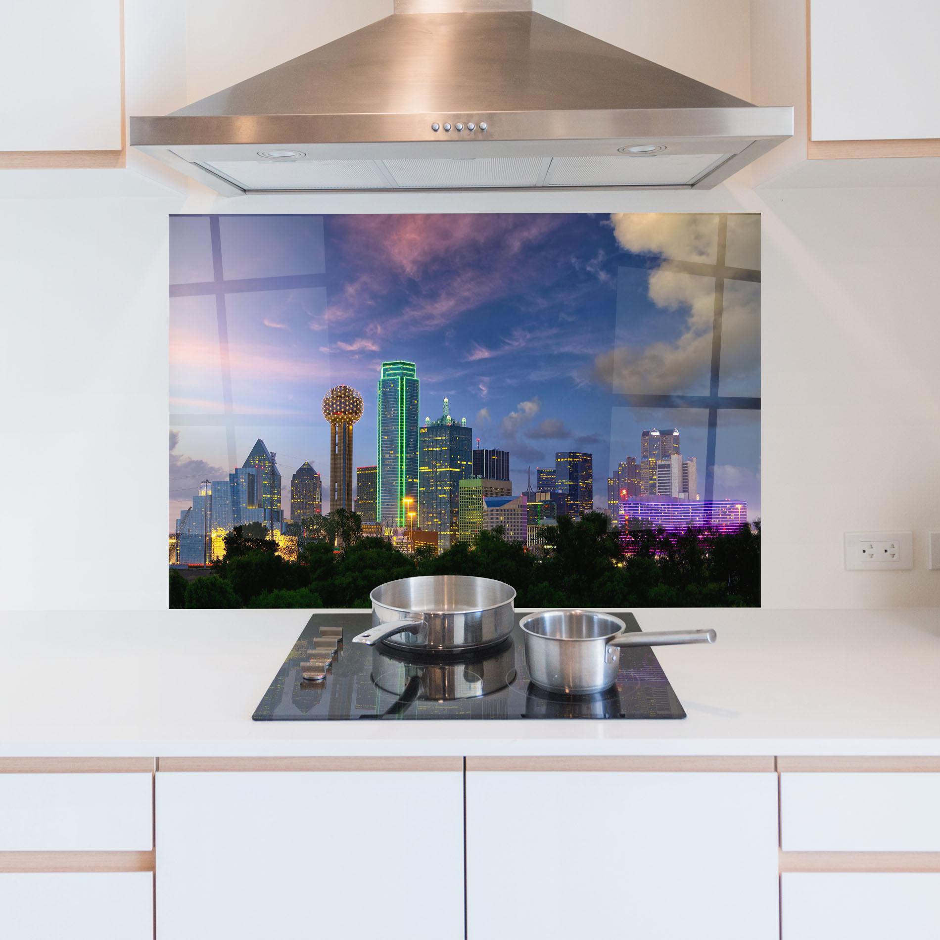Panel Szklany do Kuchni Dallas Dusk mockup 5