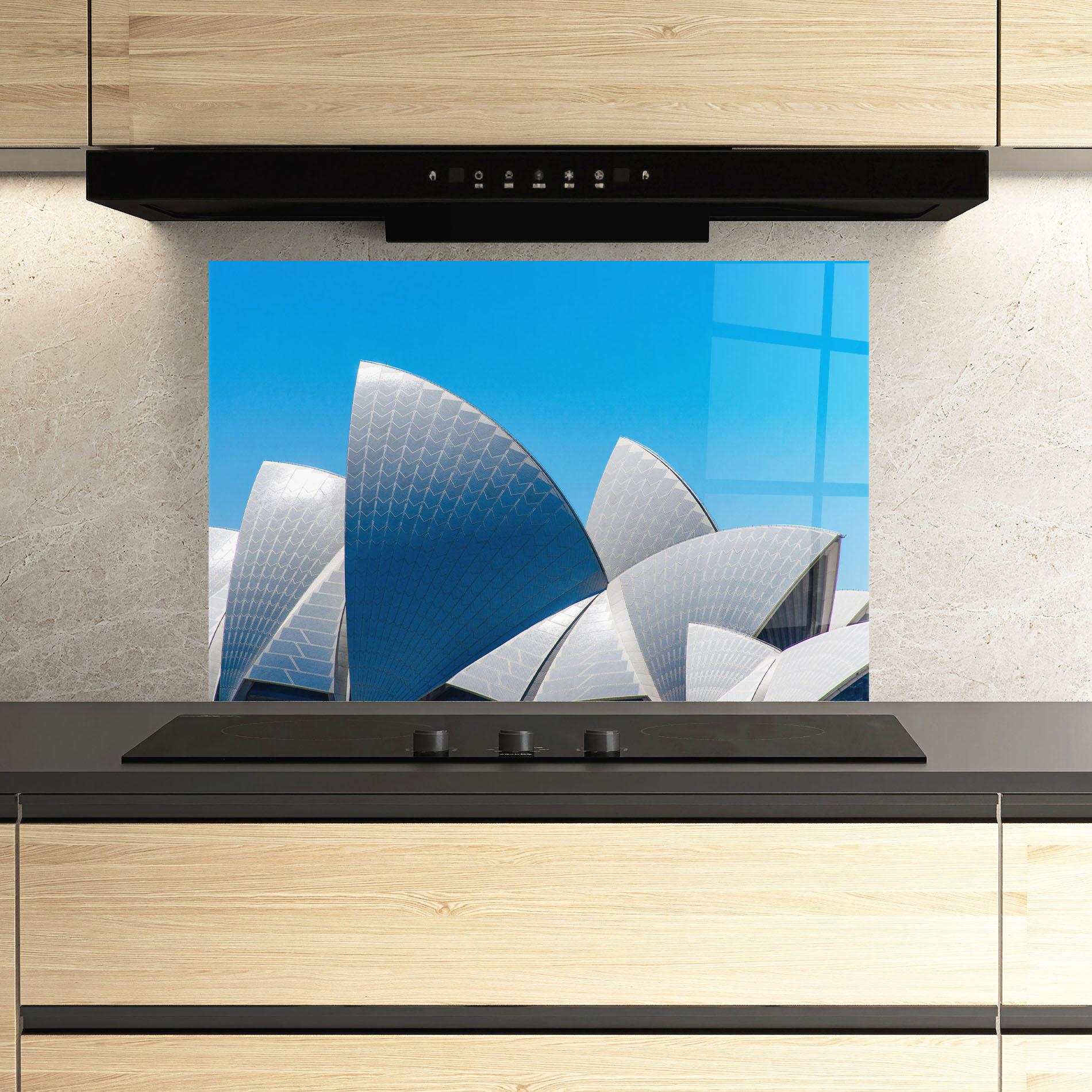 Panel Szklany do Kuchni Close Up Opera House mockup 3