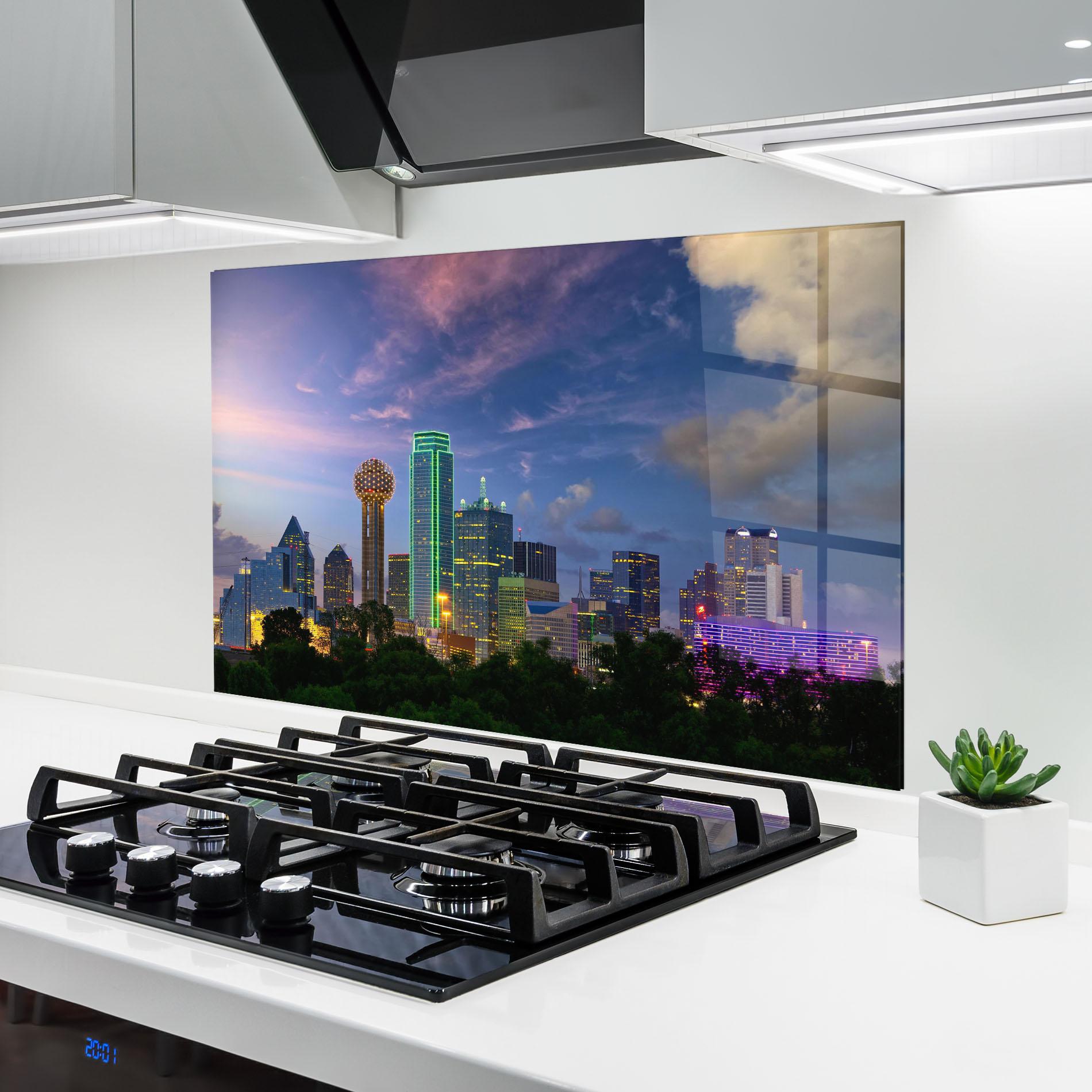 Panel Szklany do Kuchni Dallas Dusk mockup 6