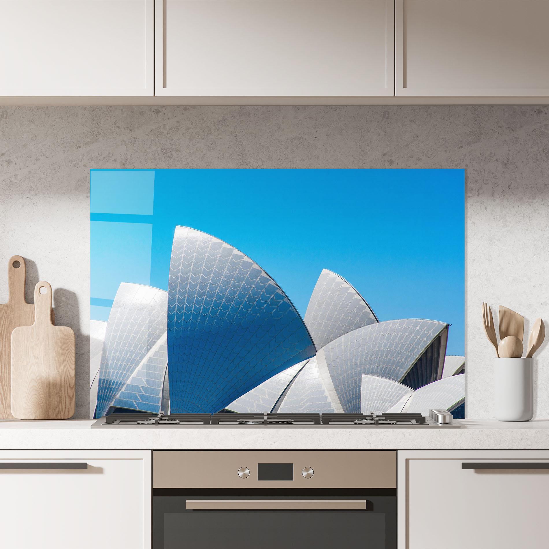 Panel Szklany do Kuchni Close Up Opera House mockup 7