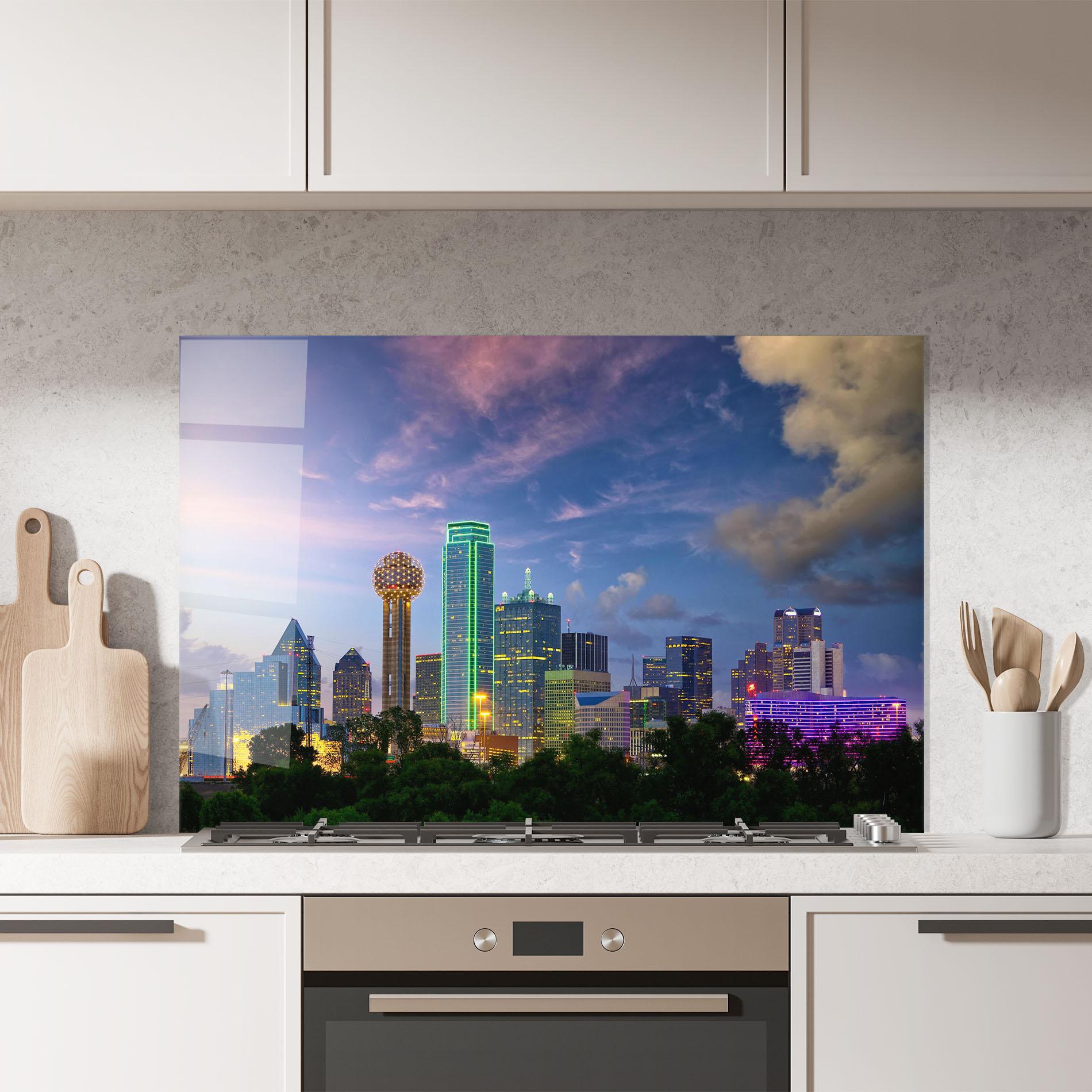 Panel Szklany do Kuchni Dallas Dusk mockup 7