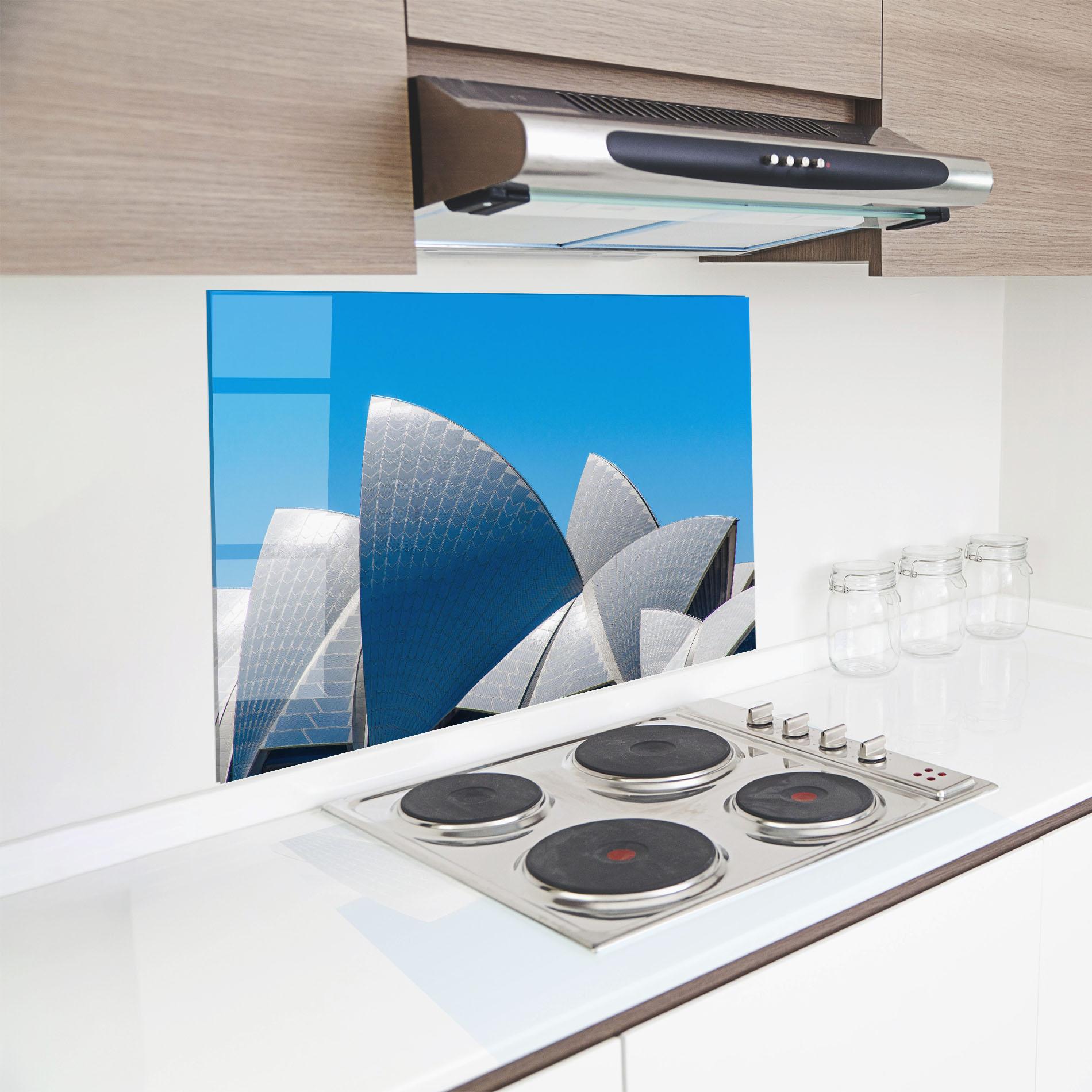 Panel Szklany do Kuchni Close Up Opera House mockup 8