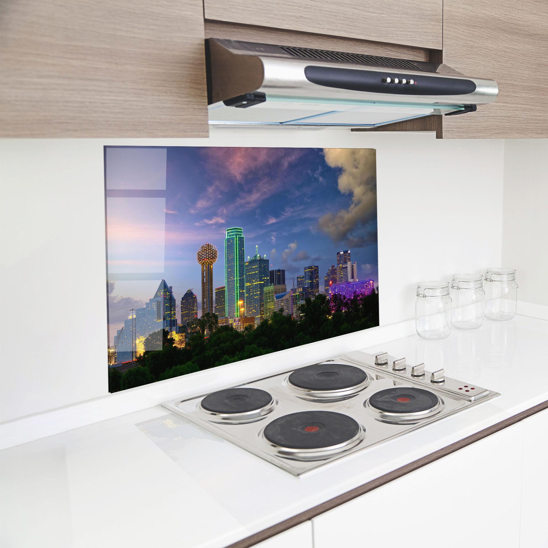 Panel Szklany do Kuchni Dallas Dusk mockup 8