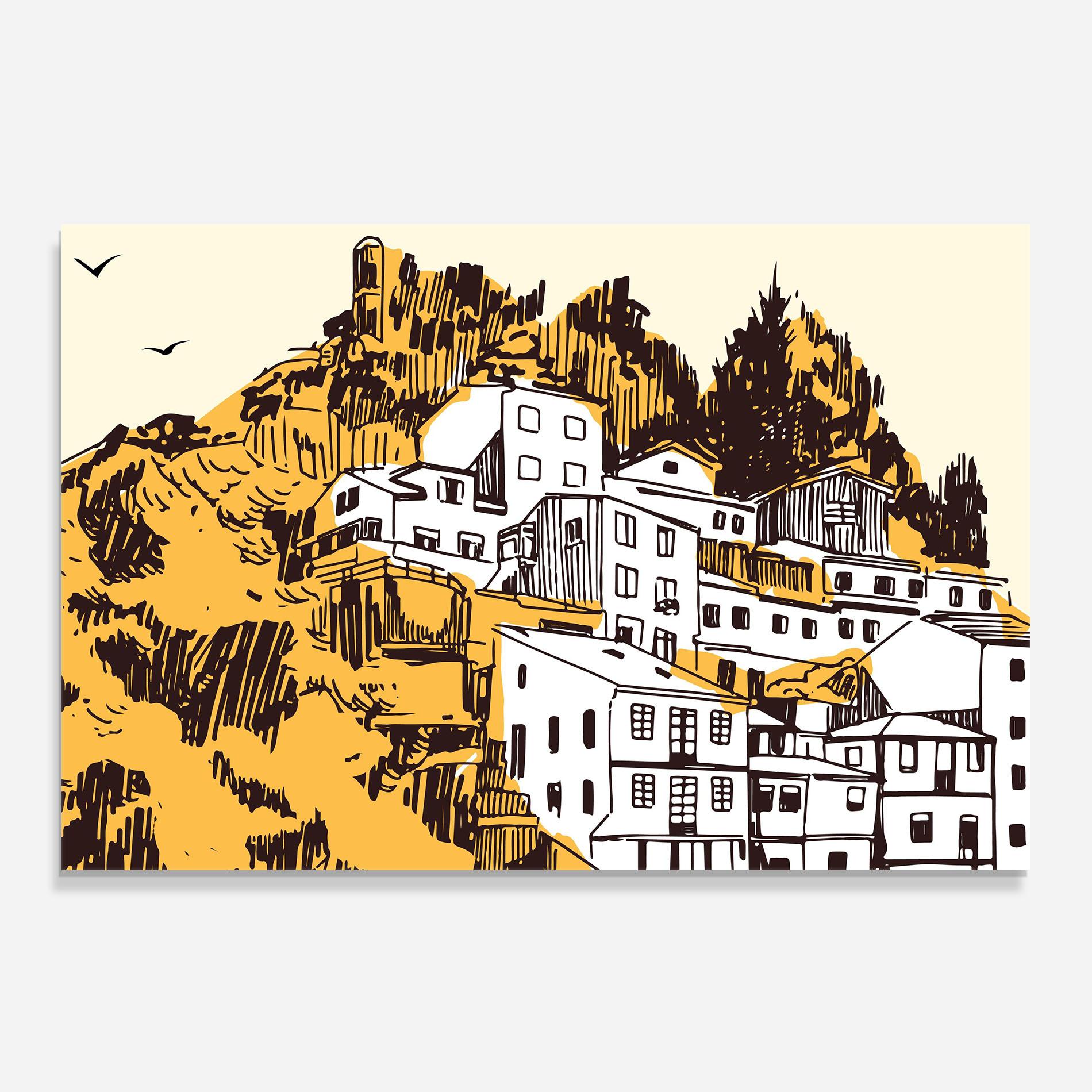 Panel Szklany do Kuchni Asturias City mockup 0