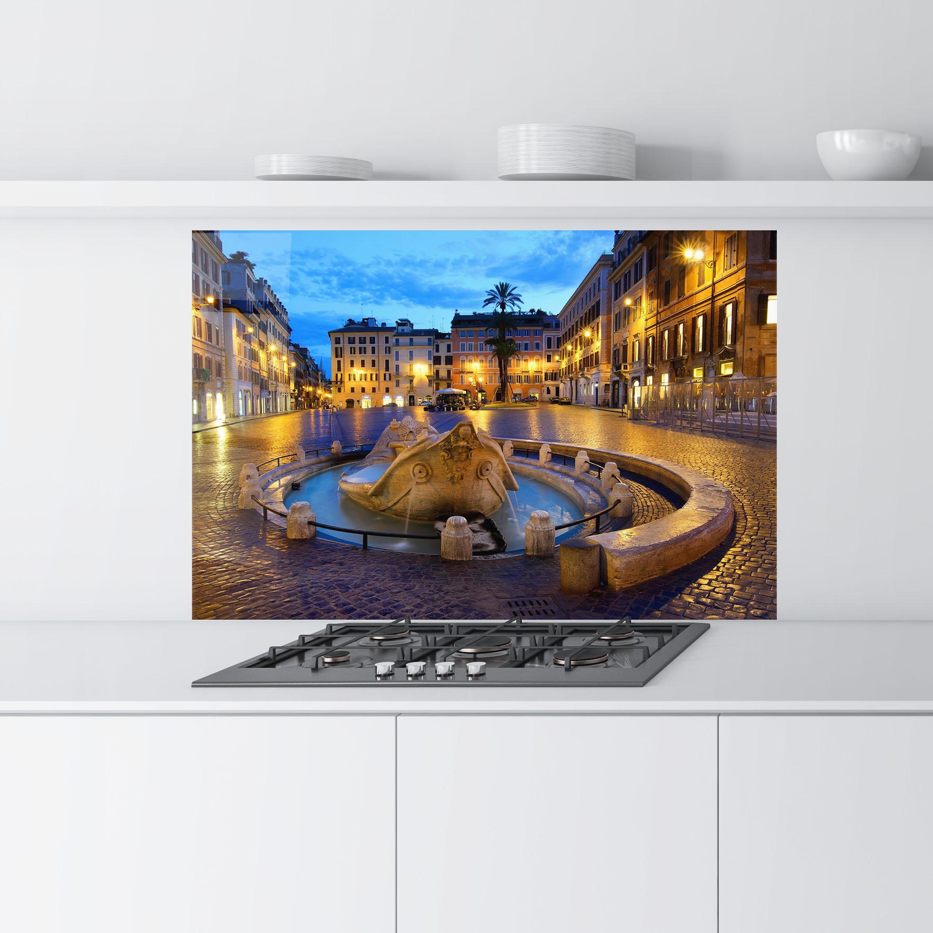 Panel Szklany do Kuchni Barcaccia Rome mockup 9