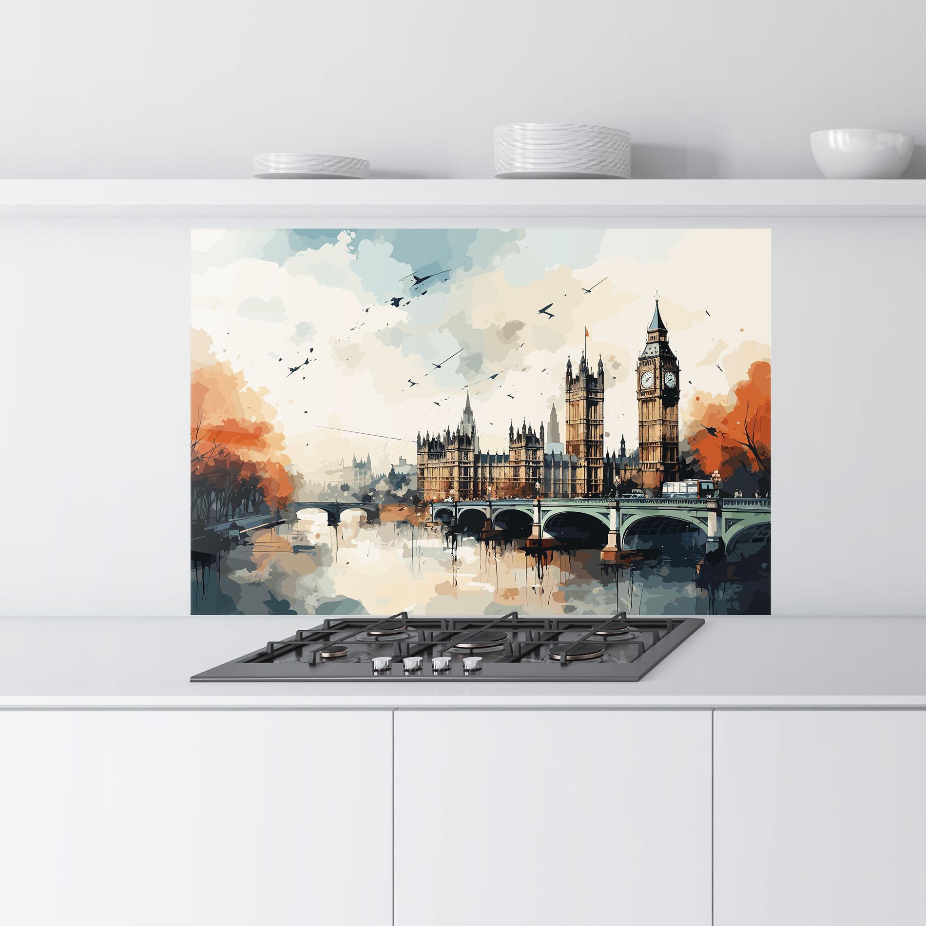 Panel Szklany do Kuchni England Art mockup 9