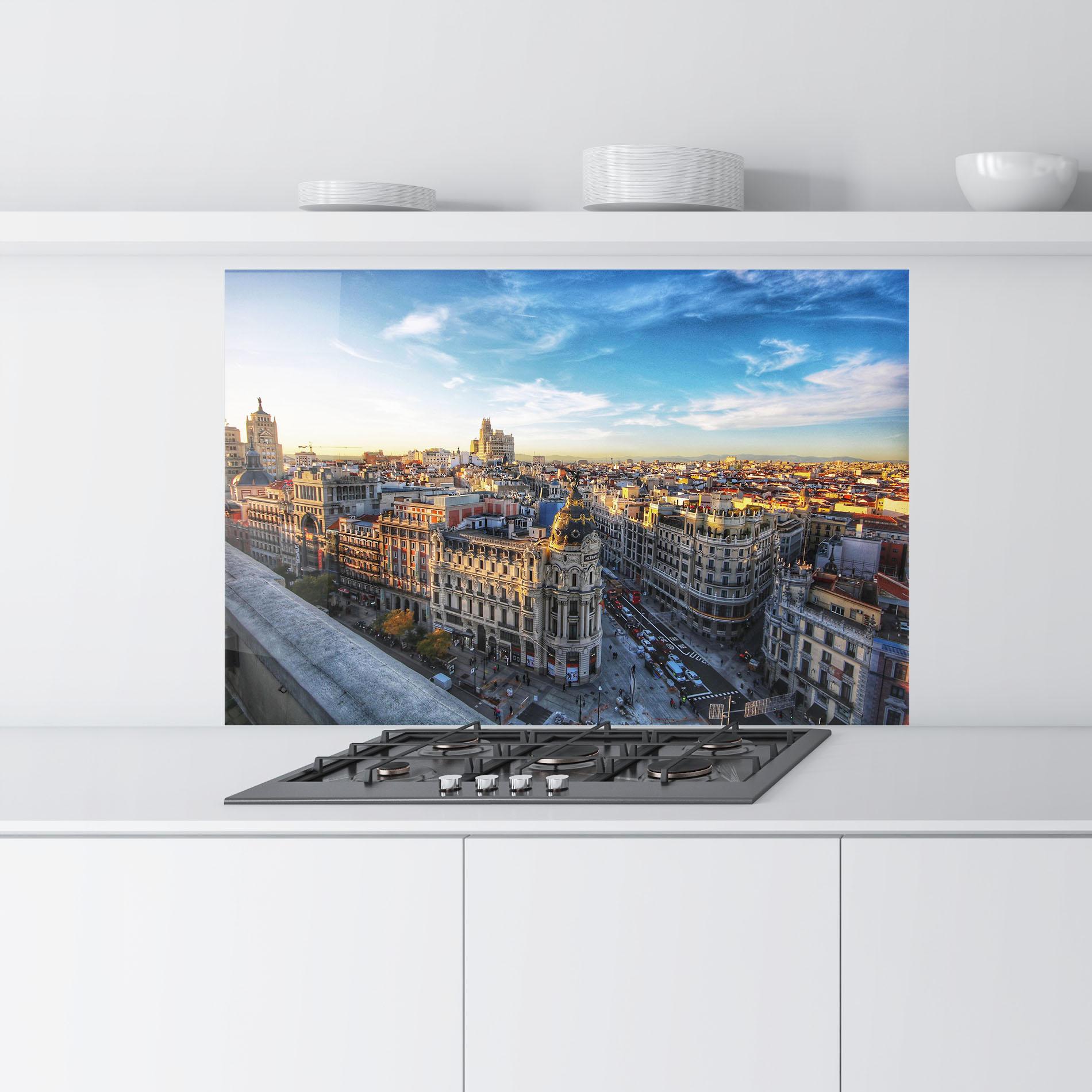 Panel Szklany do Kuchni Madrid View mockup 9