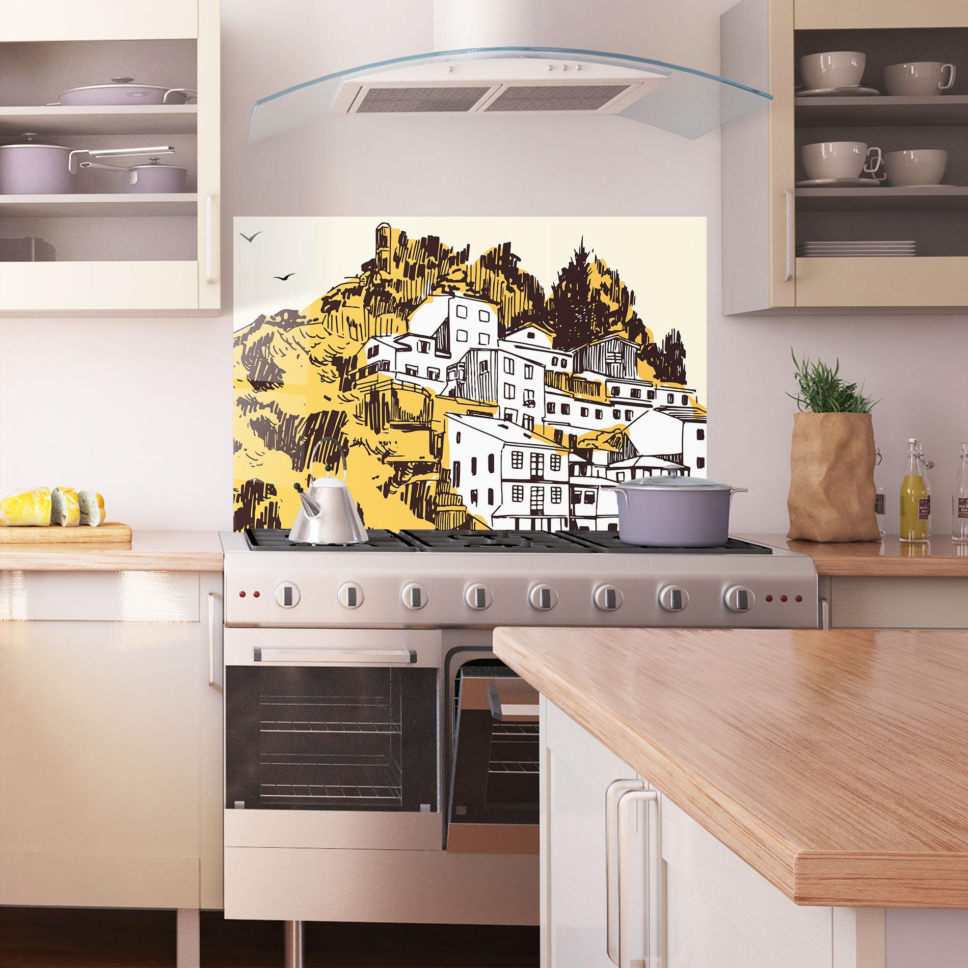 Panel Szklany do Kuchni Asturias City mockup 1