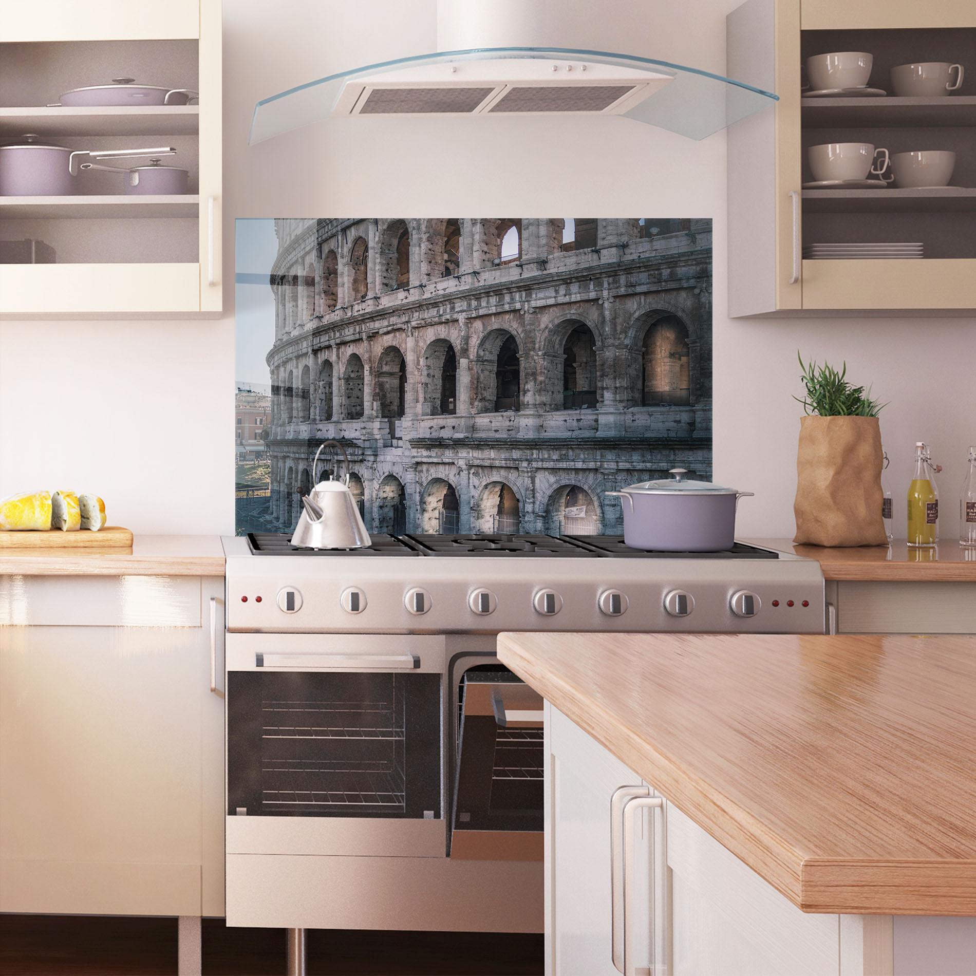 Panel Szklany do Kuchni Colosseum Roma mockup 1