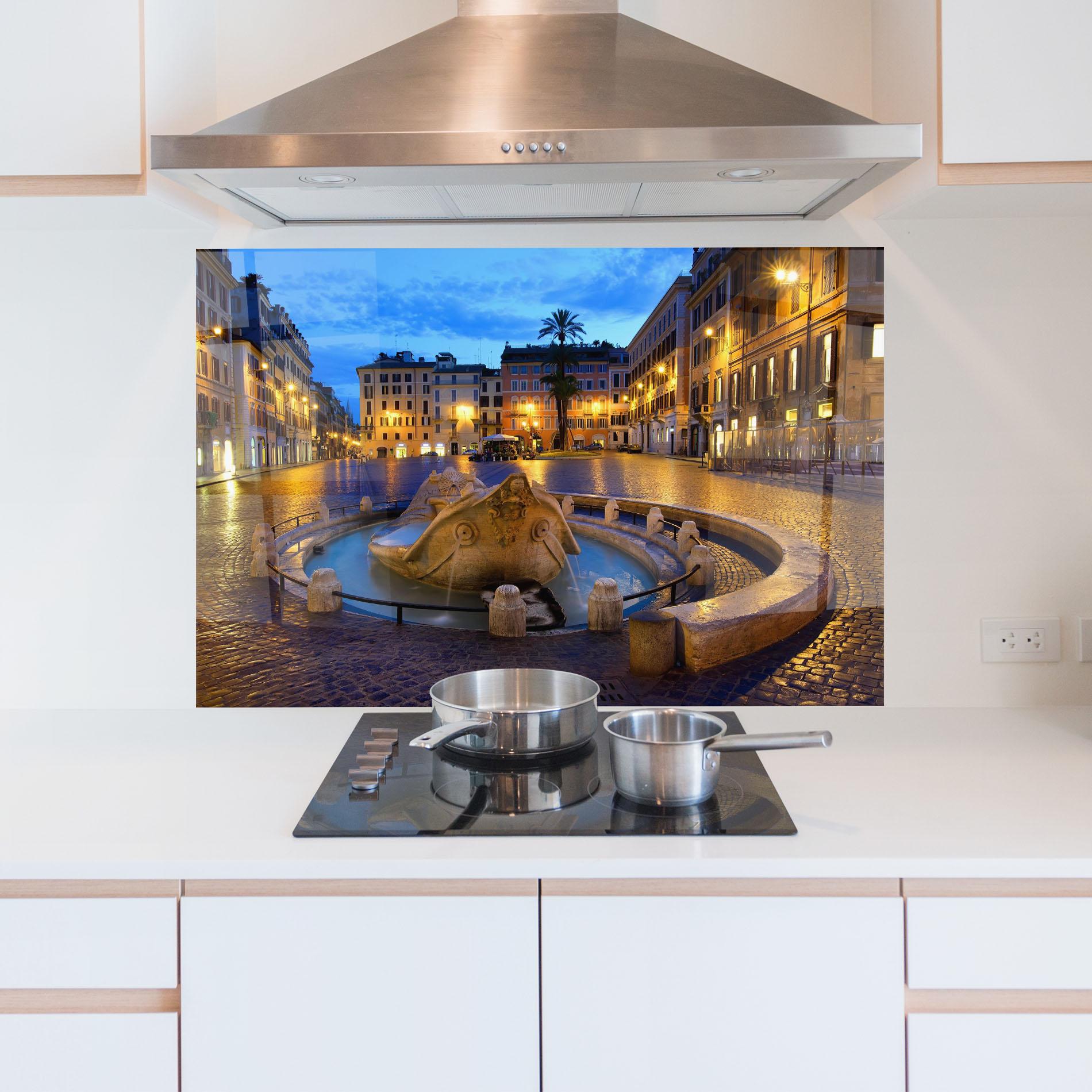 Panel Szklany do Kuchni Barcaccia Rome mockup 5