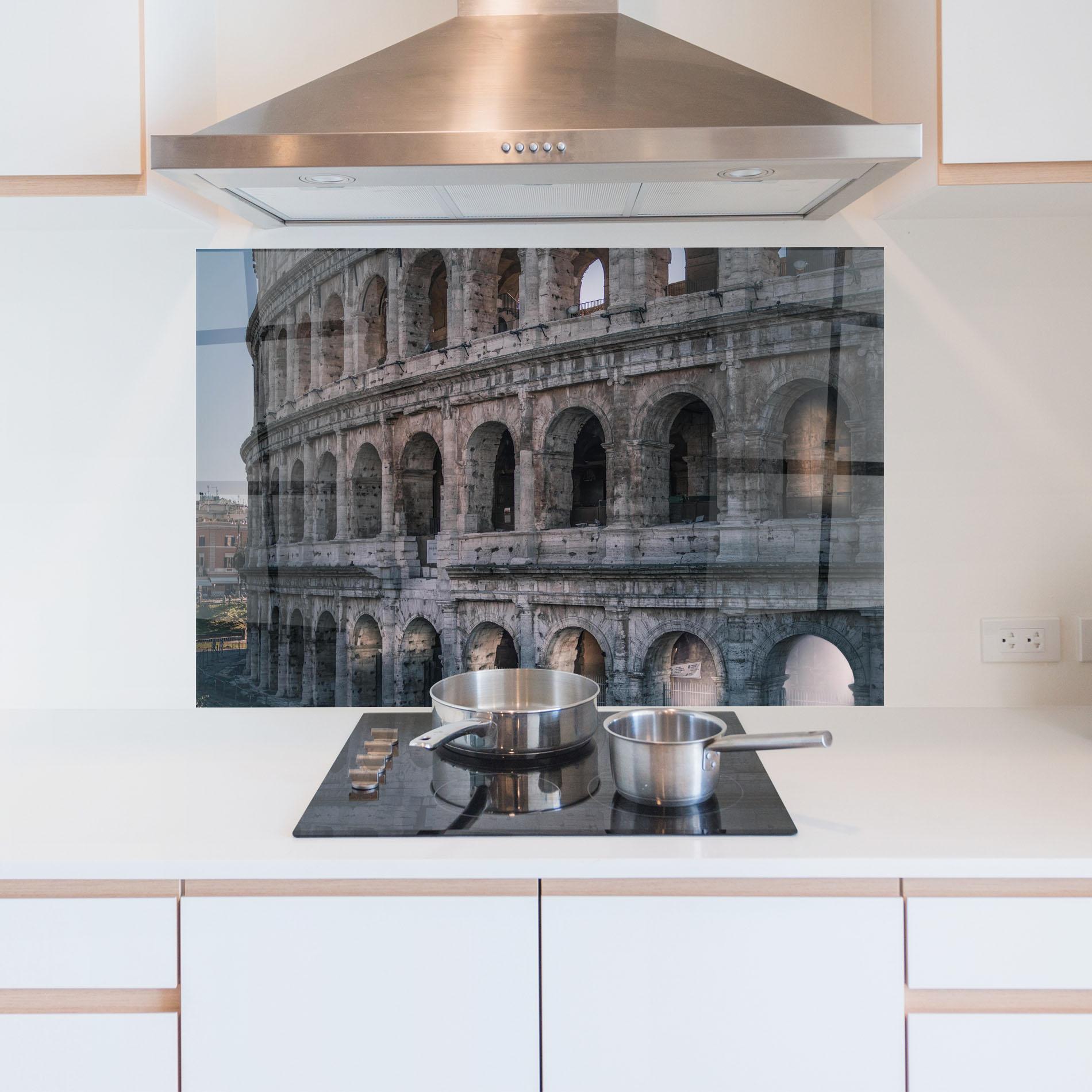 Panel Szklany do Kuchni Colosseum Roma mockup 5