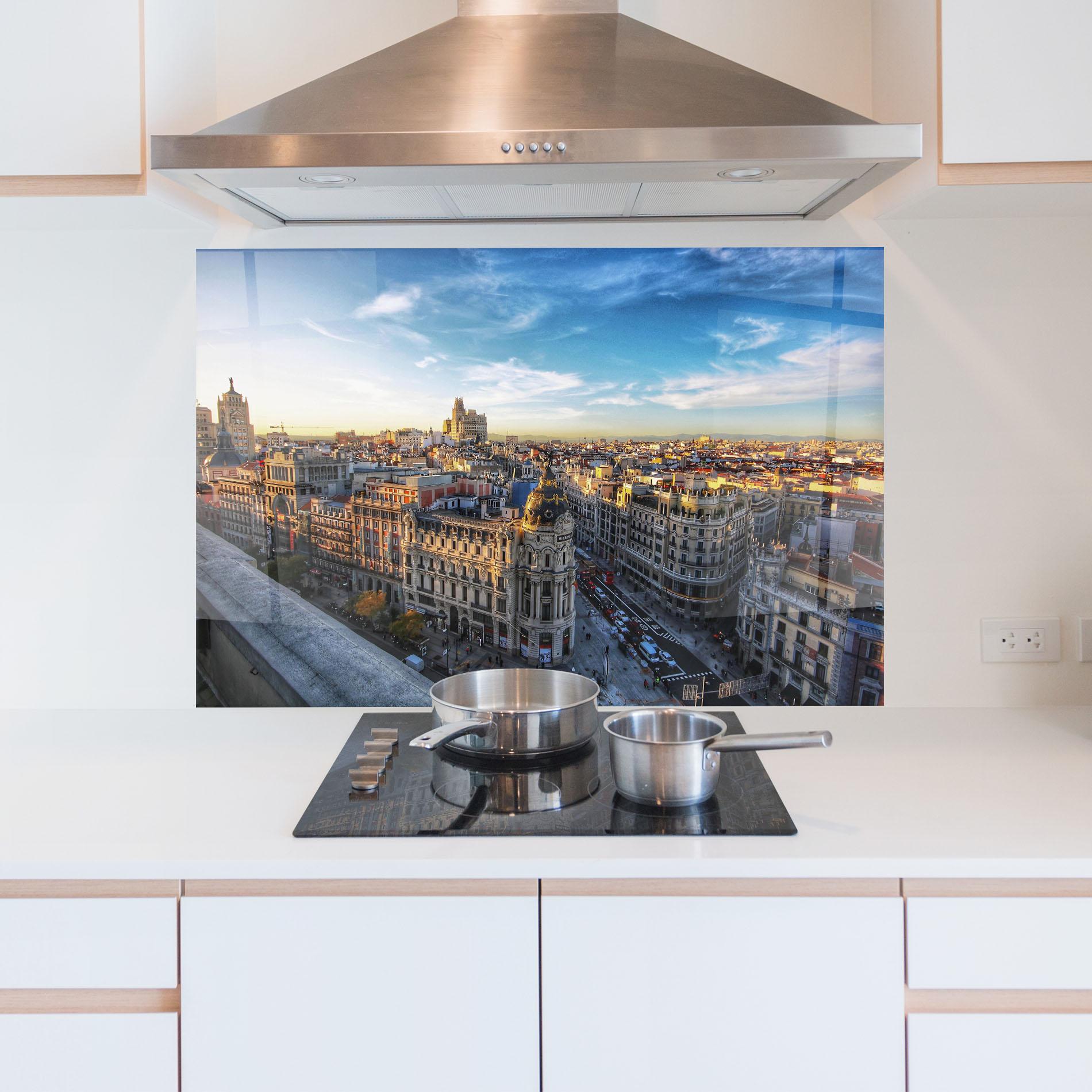 Panel Szklany do Kuchni Madrid View mockup 5