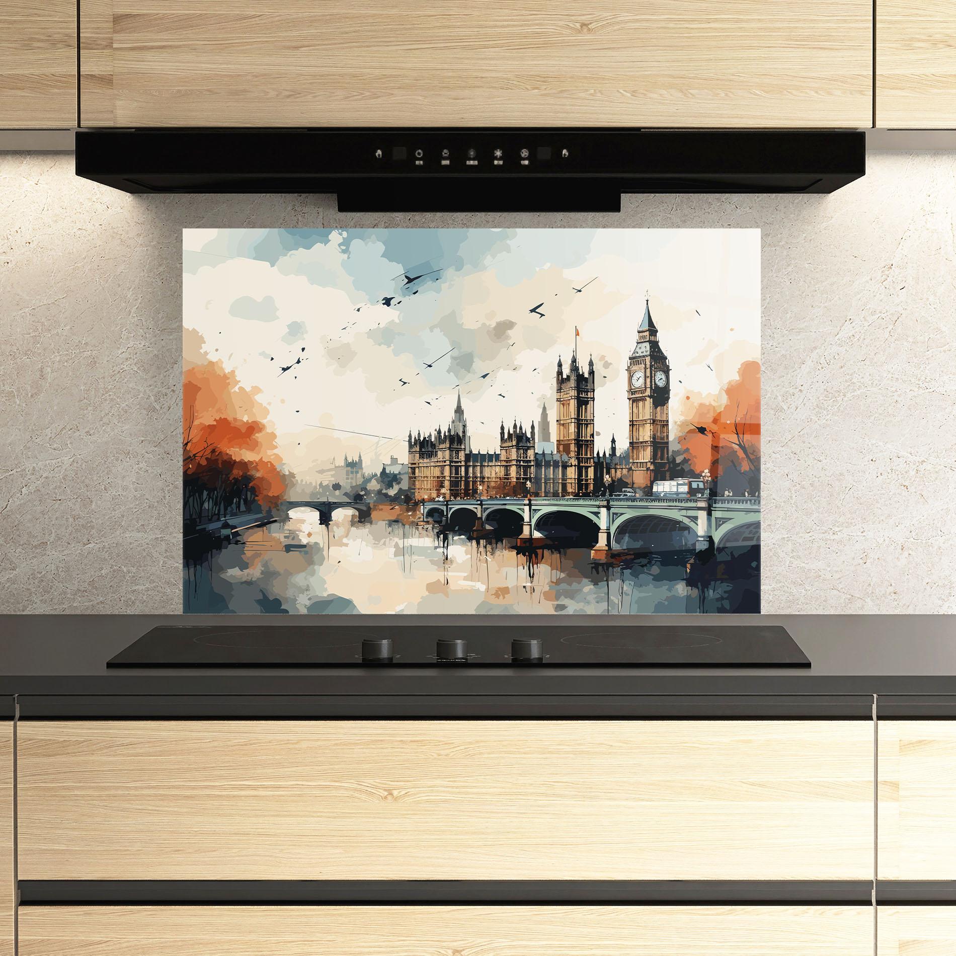 Panel Szklany do Kuchni England Art mockup 3