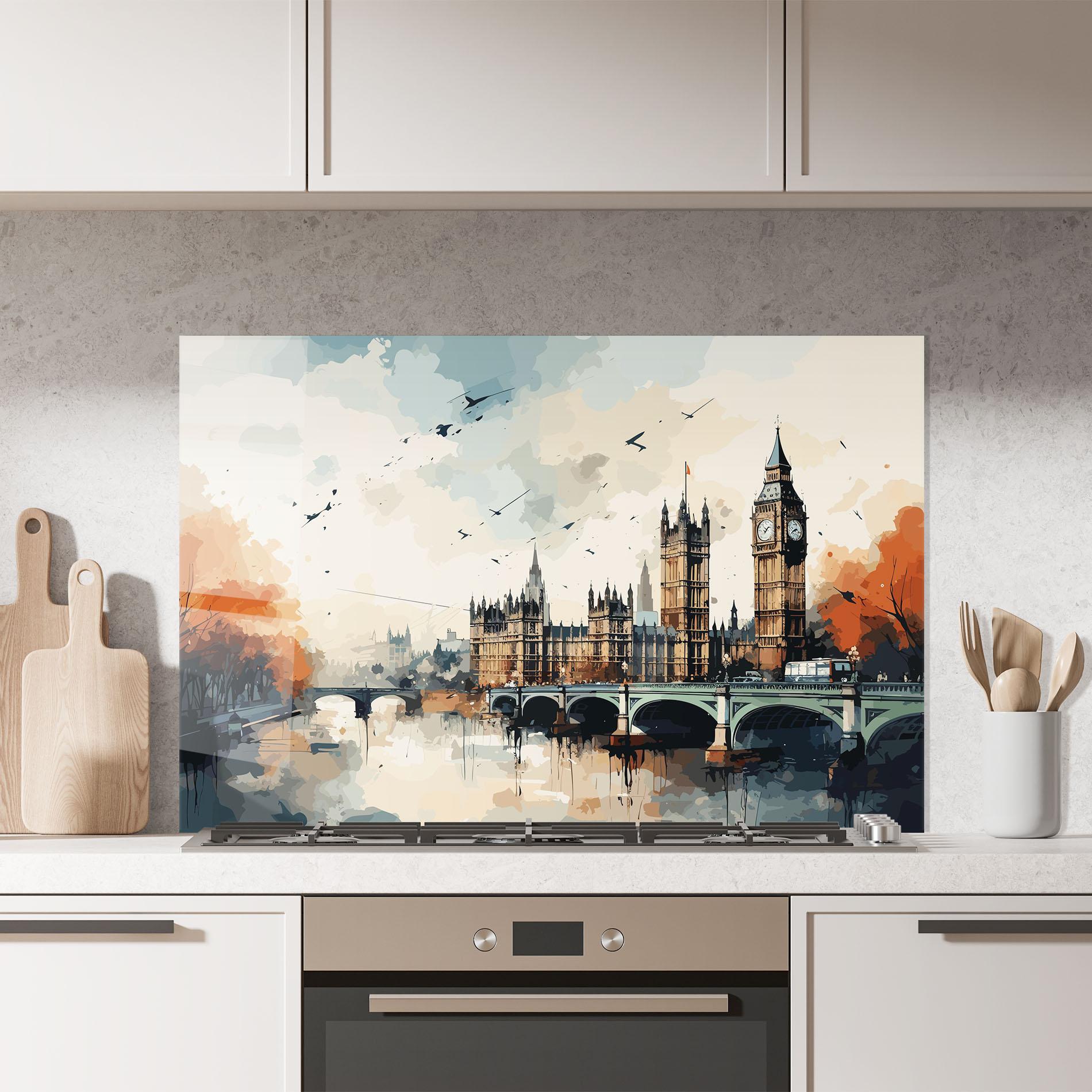 Panel Szklany do Kuchni England Art mockup 7