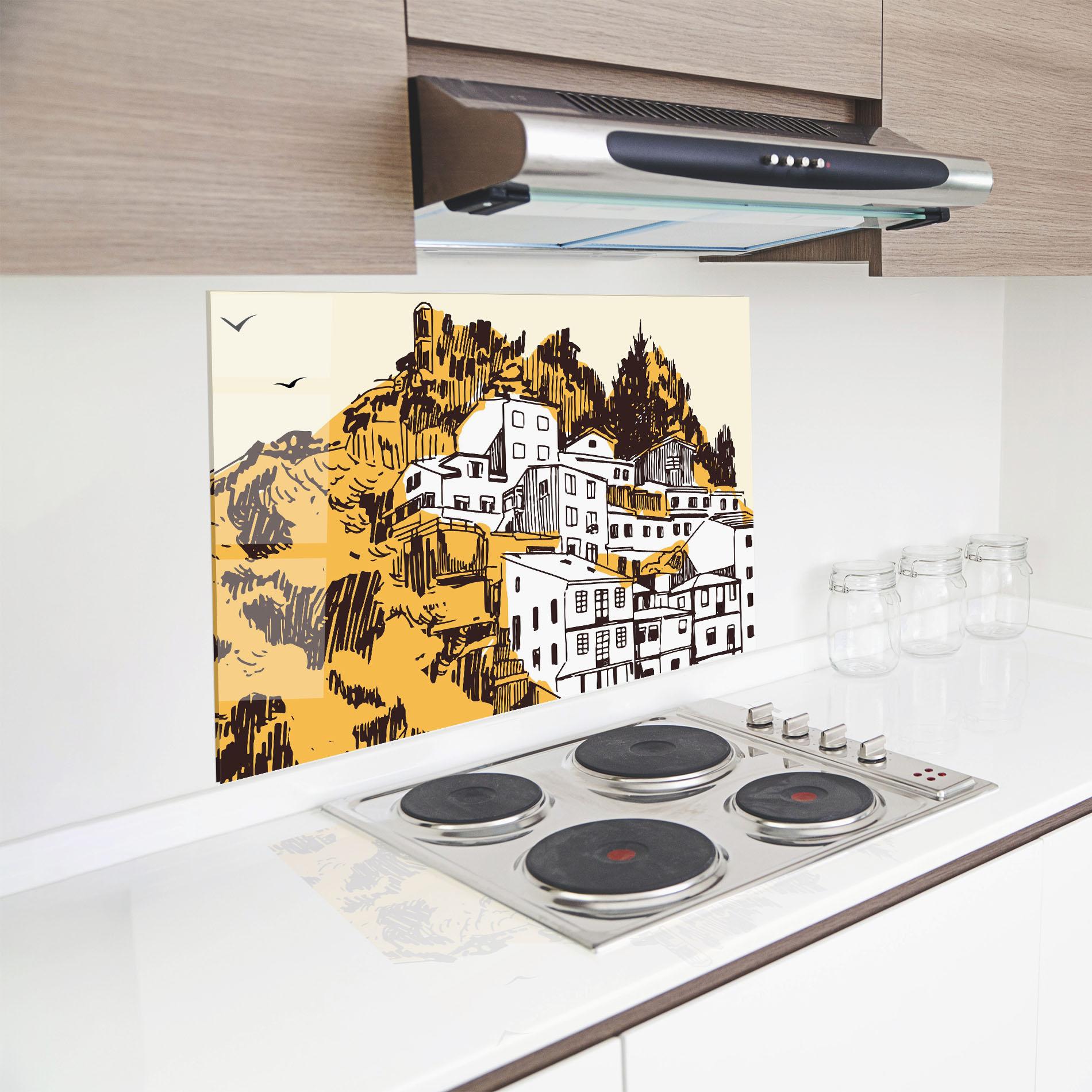 Panel Szklany do Kuchni Asturias City mockup 8