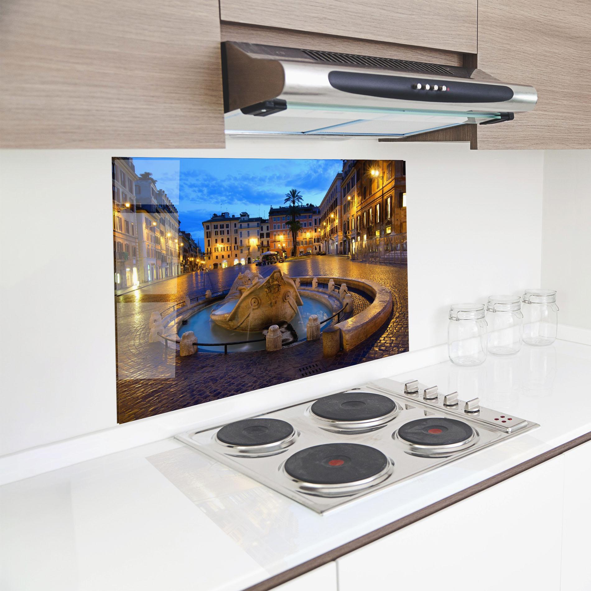 Panel Szklany do Kuchni Barcaccia Rome mockup 8