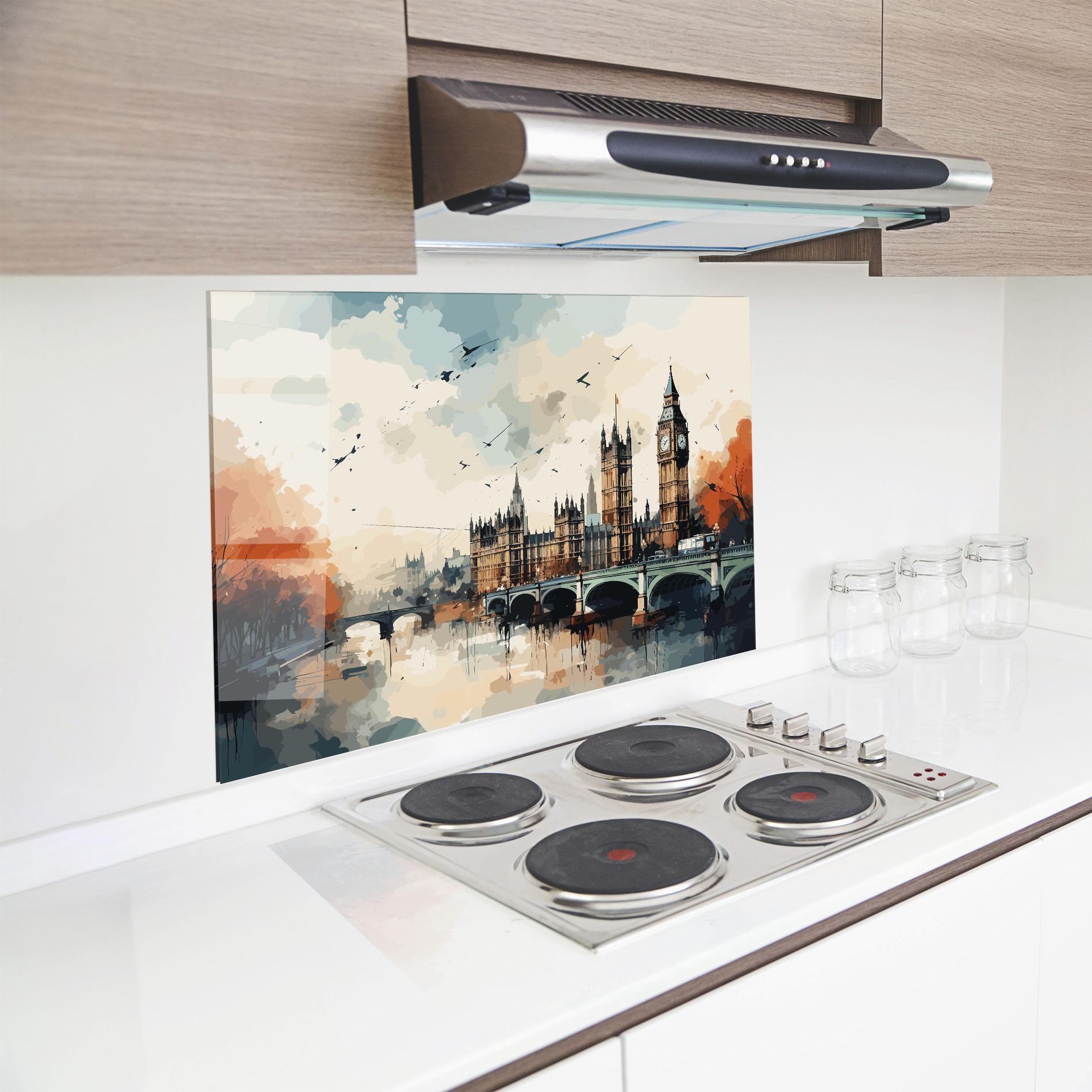 Panel Szklany do Kuchni England Art mockup 8