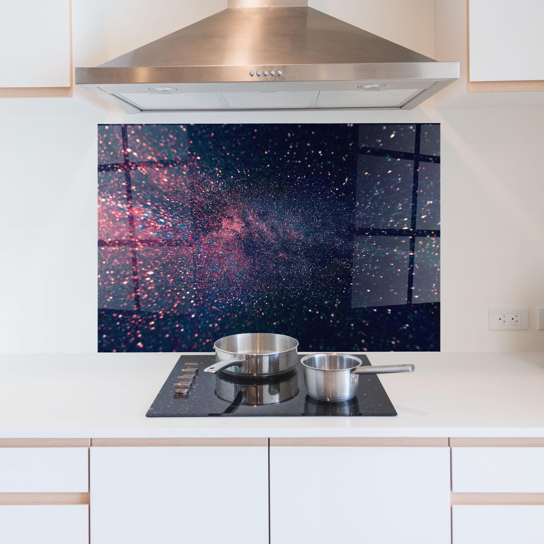 Panel Szklany do Kuchni Purple Spark mockup 5