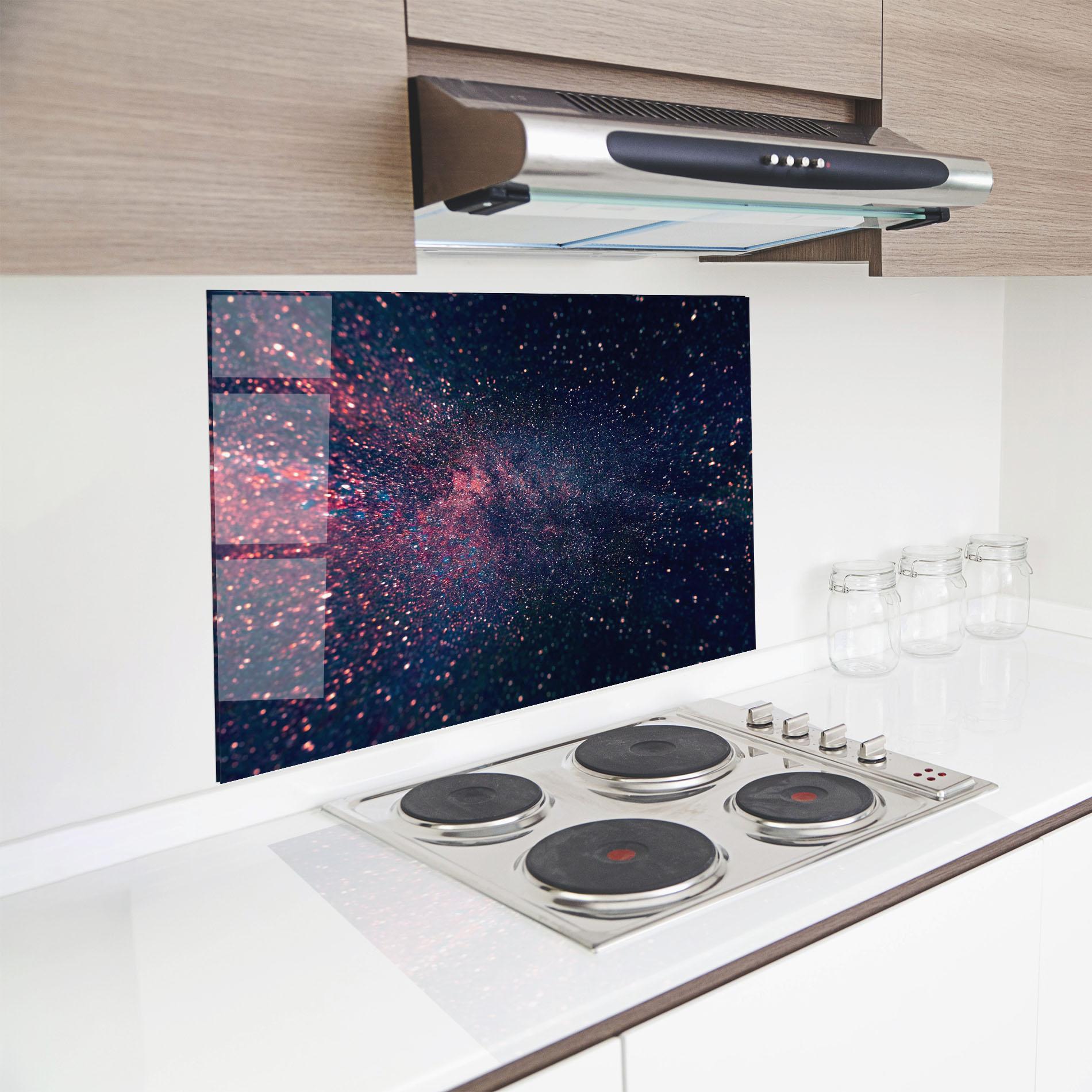 Panel Szklany do Kuchni Purple Spark mockup 8