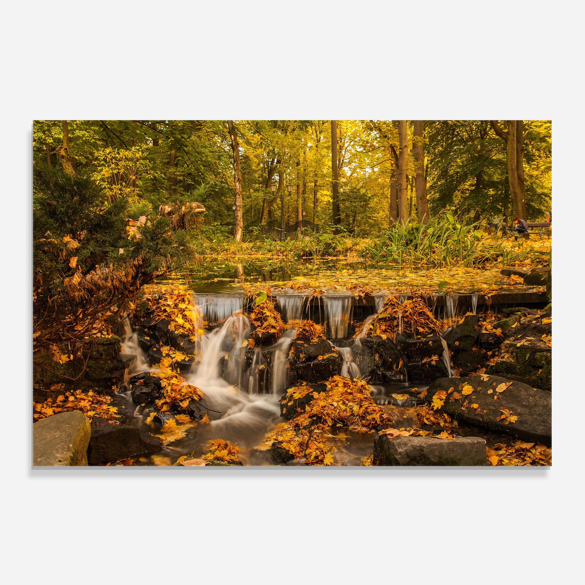 Panel Szklany do Kuchni Autumn Pretty Waterfall mockup 0