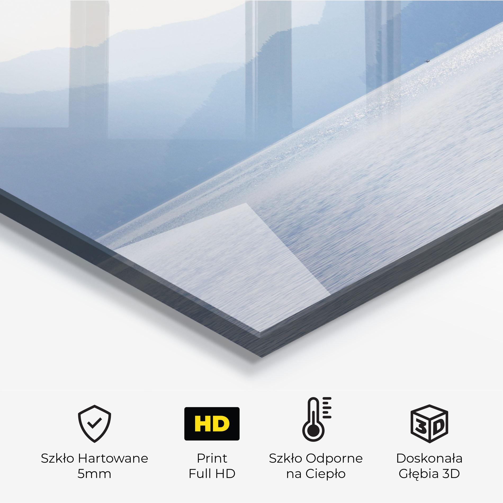 Panel Szklany do Kuchni Grey Lake View mockup 2