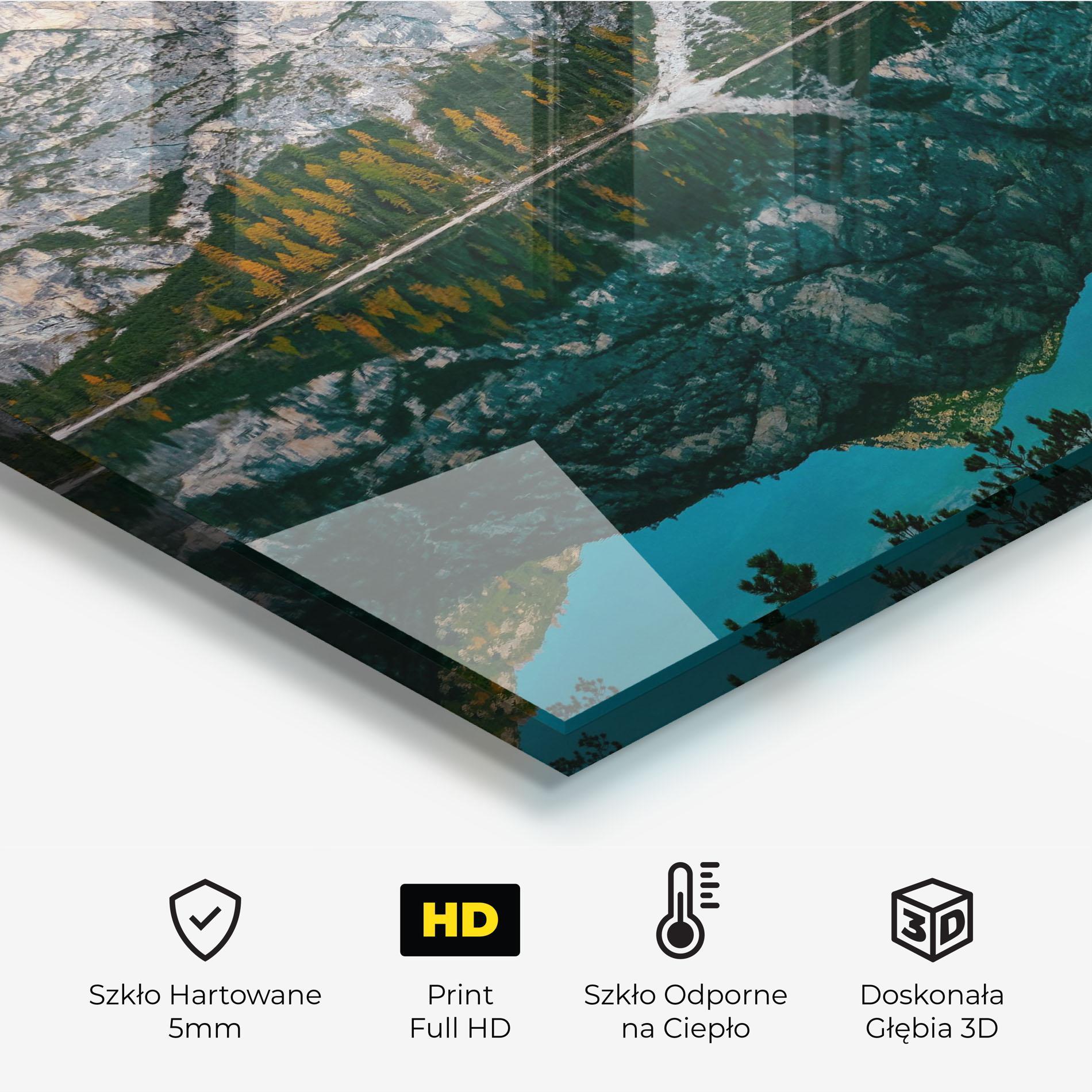 Panel Szklany do Kuchni Mountain Nice Lake mockup 2