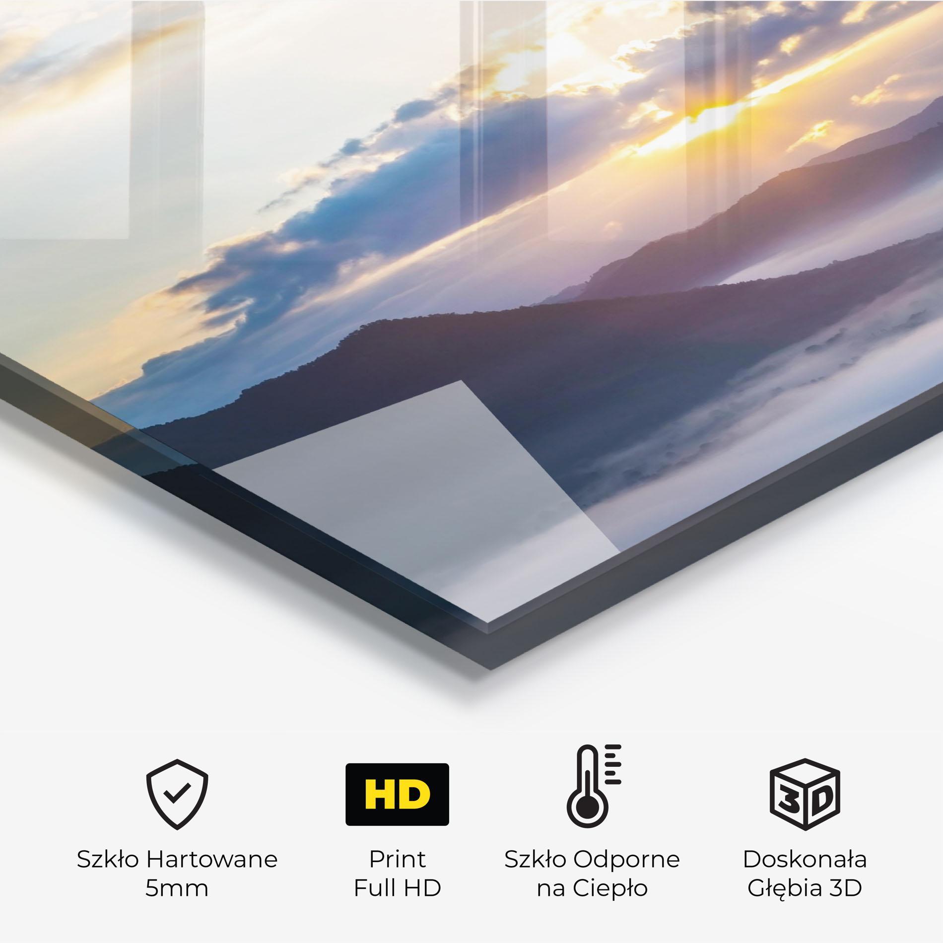 Panel Szklany do Kuchni Fantastic Clouds mockup 2