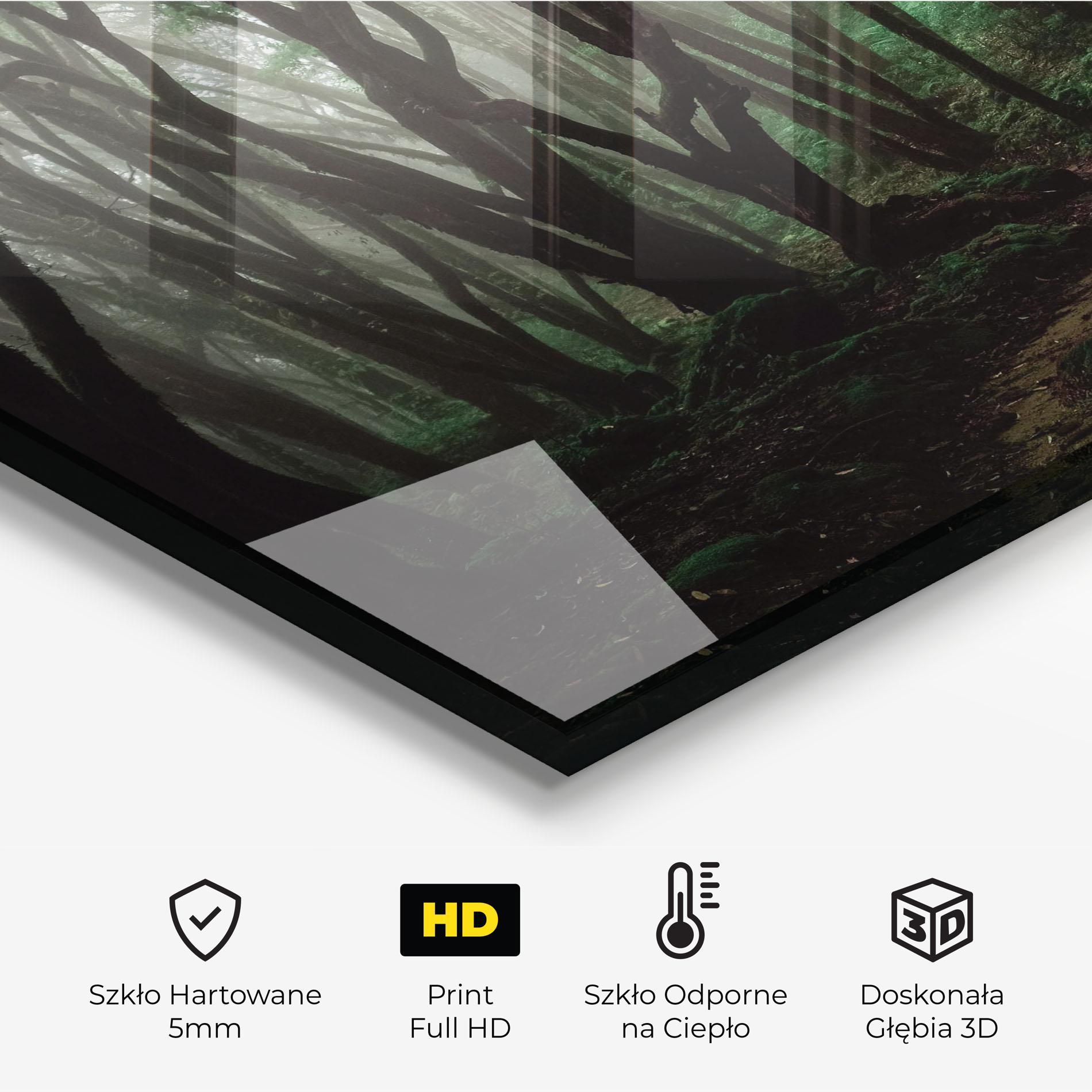 Panel Szklany do Kuchni Forest Story mockup 2