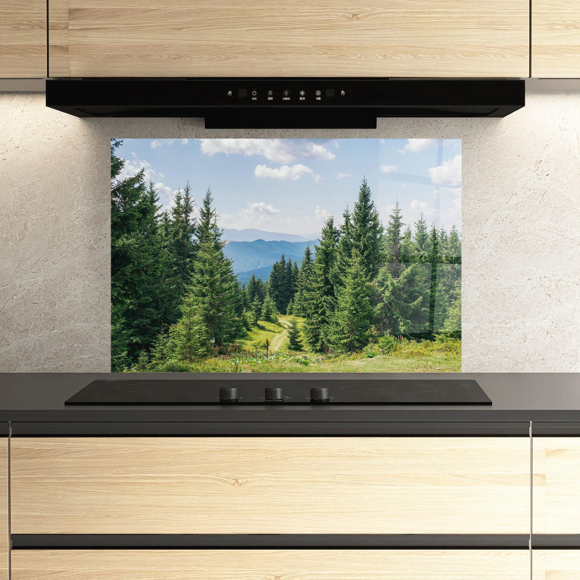 Panel Szklany do Kuchni Carpathian Mountain mockup 3
