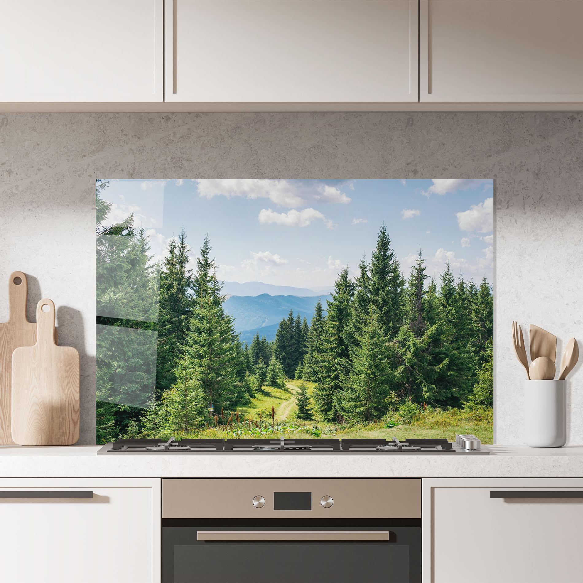 Panel Szklany do Kuchni Carpathian Mountain mockup 7