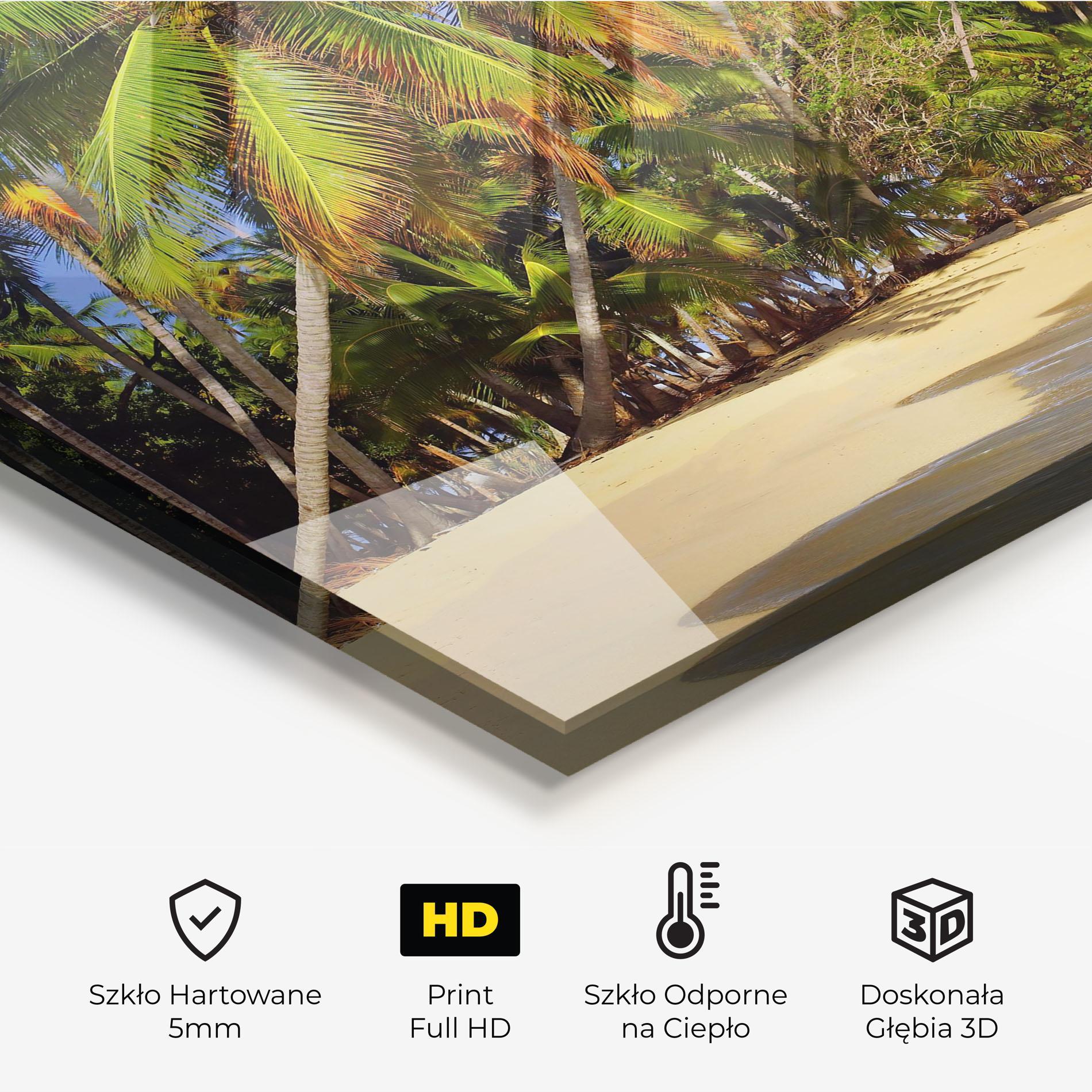 Panel Szklany do Kuchni Coconut Tree Sunset mockup 2
