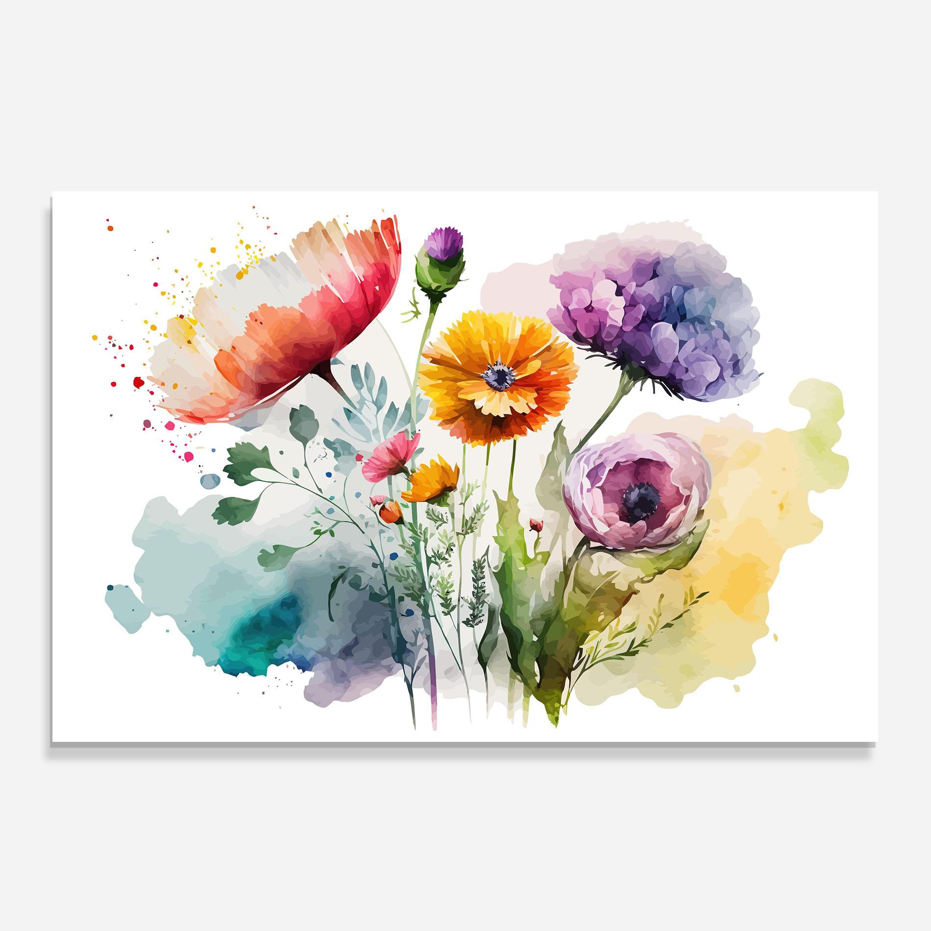 Panel Szklany do Kuchni Beautiful Spring Flowers mockup 0