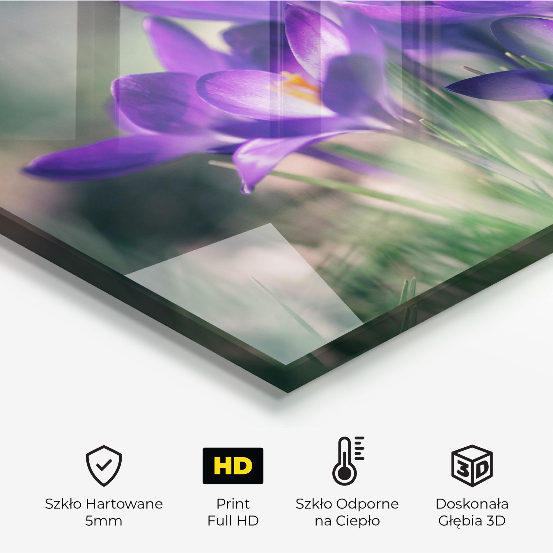 Panel Szklany do Kuchni Pretty Spring Flower mockup 2