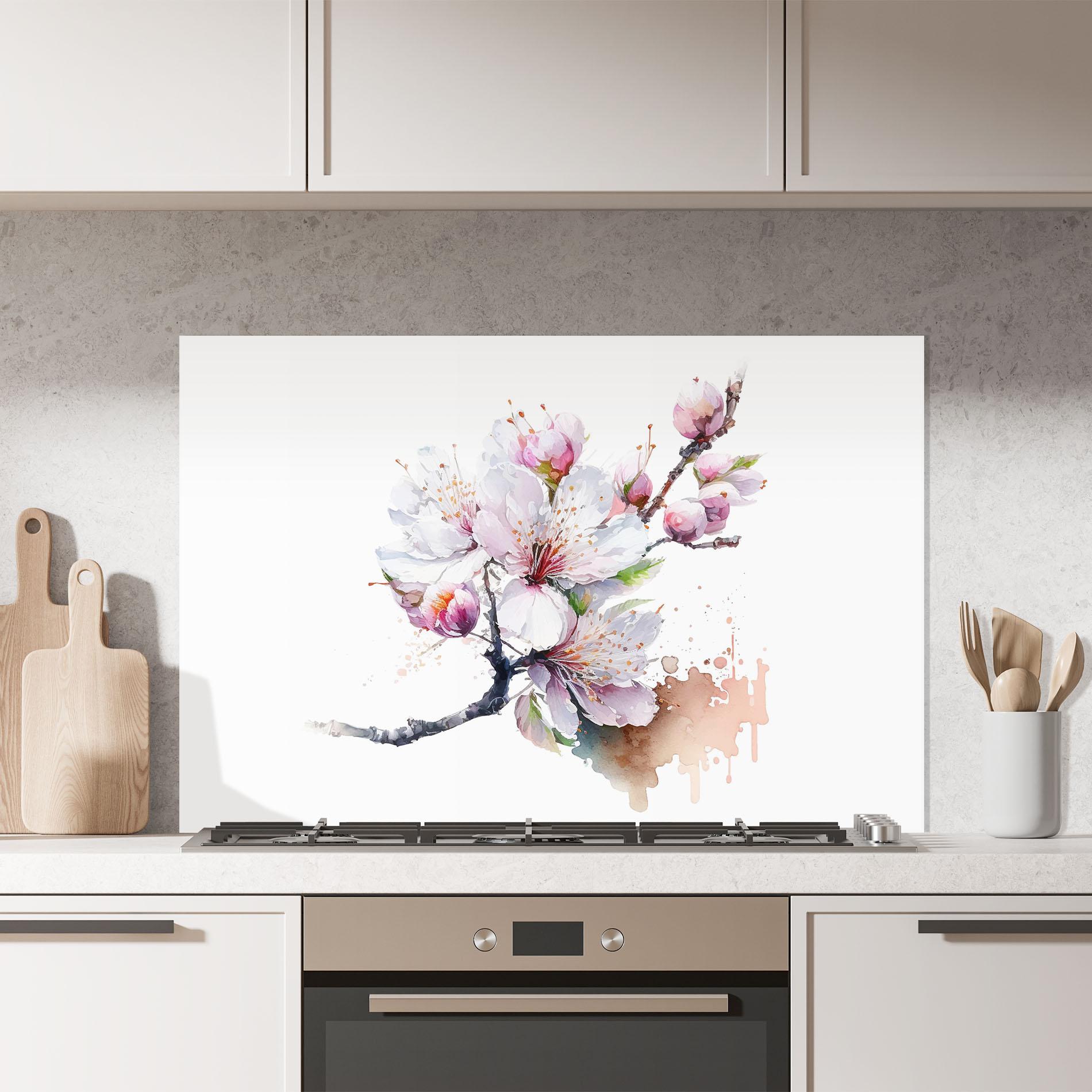 Panel Szklany do Kuchni Cherry Spring Art mockup 7