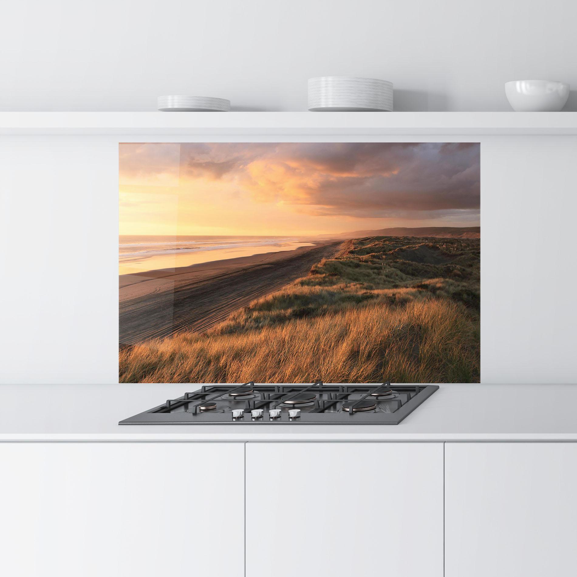 Panel Szklany do Kuchni Beach Land mockup 9