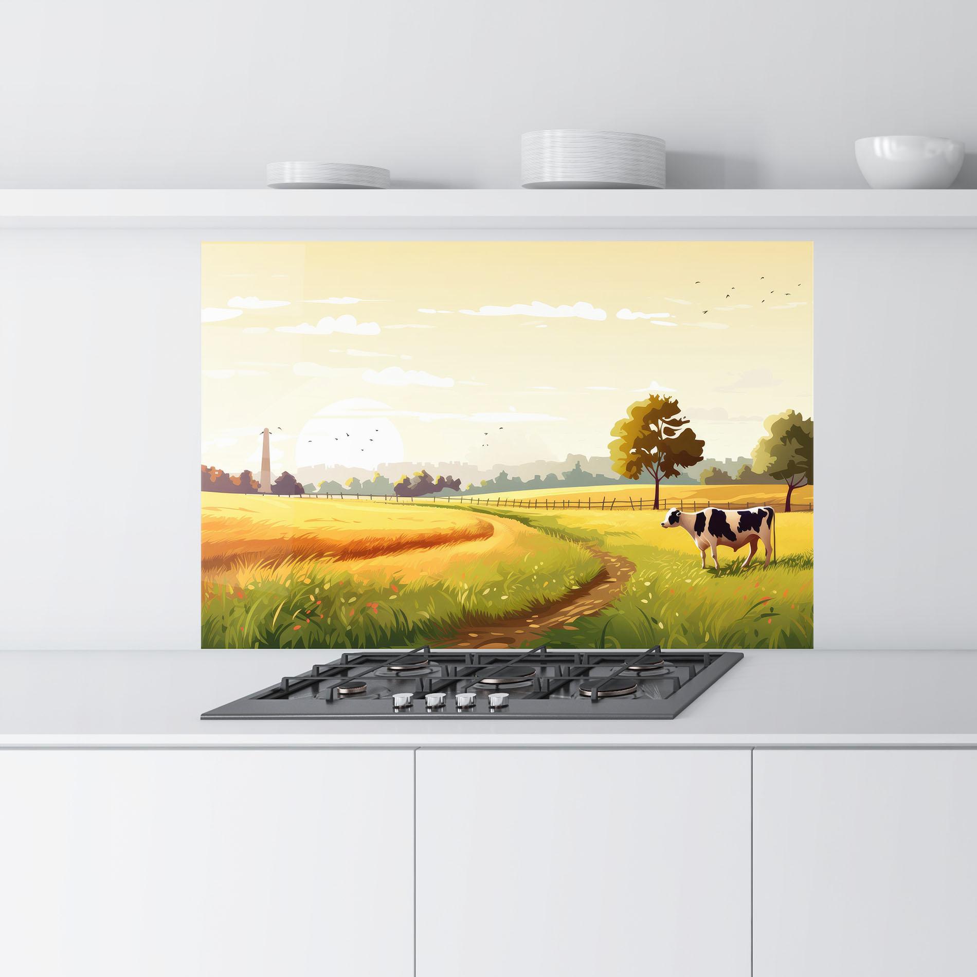 Panel Szklany do Kuchni Grazing Farm mockup 9