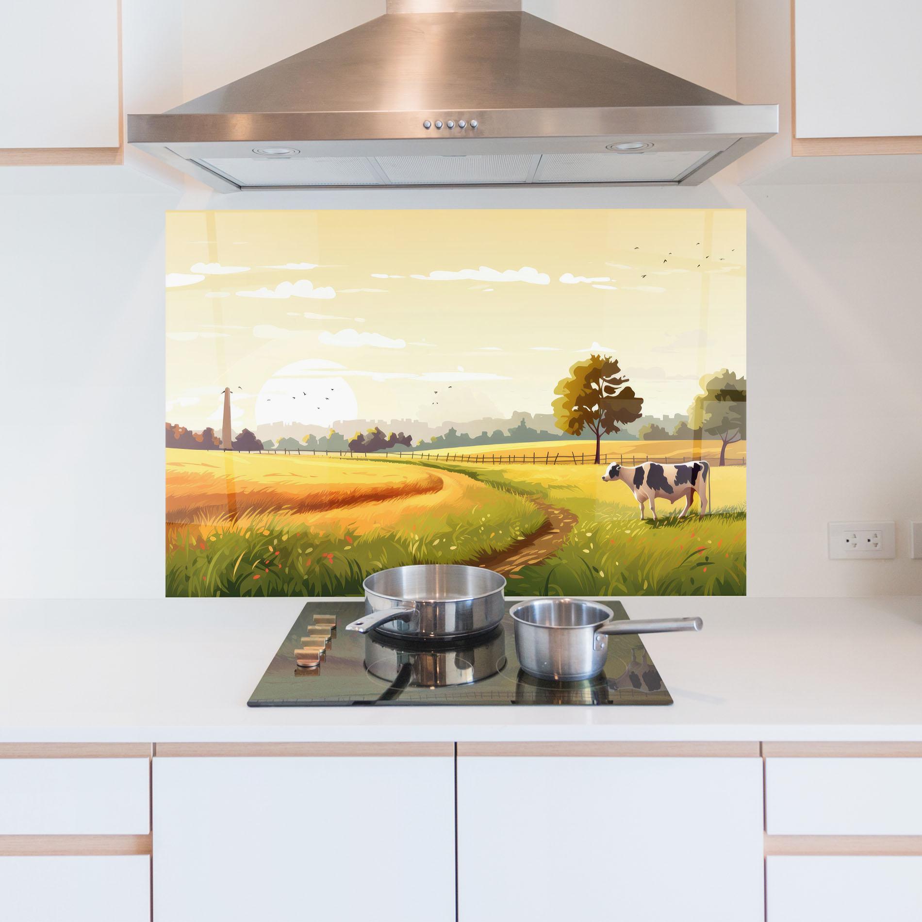 Panel Szklany do Kuchni Grazing Farm mockup 5