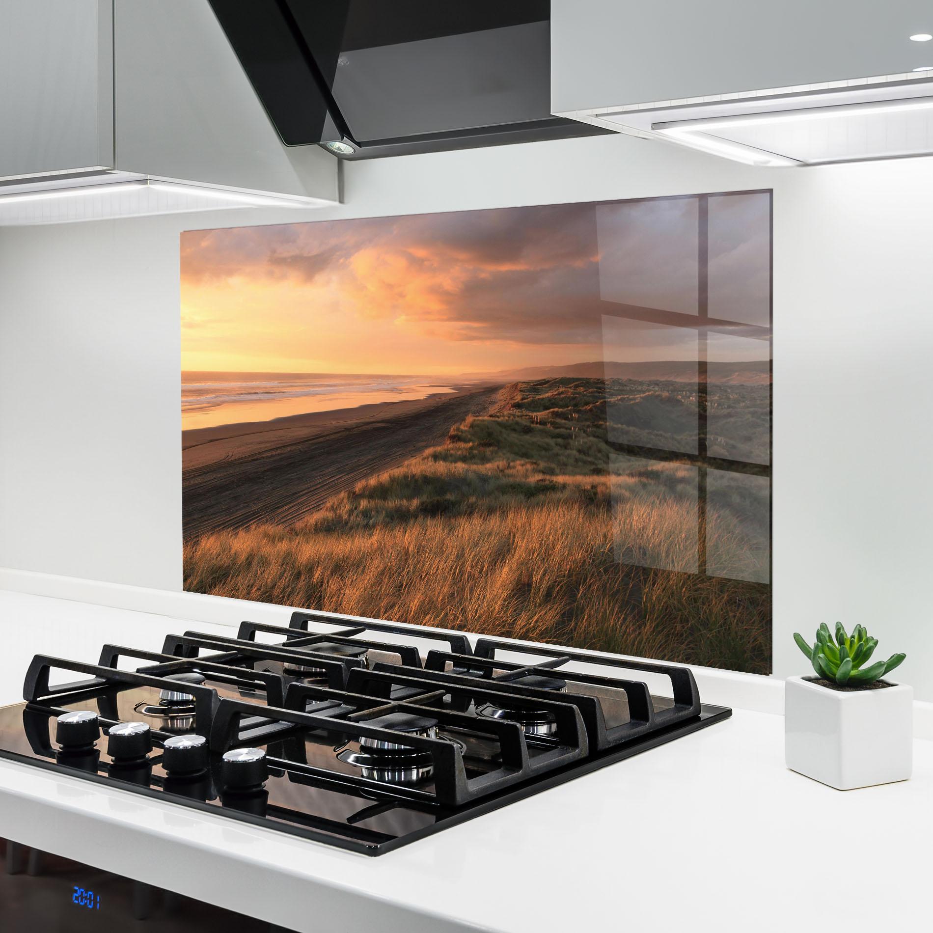 Panel Szklany do Kuchni Beach Land mockup 6