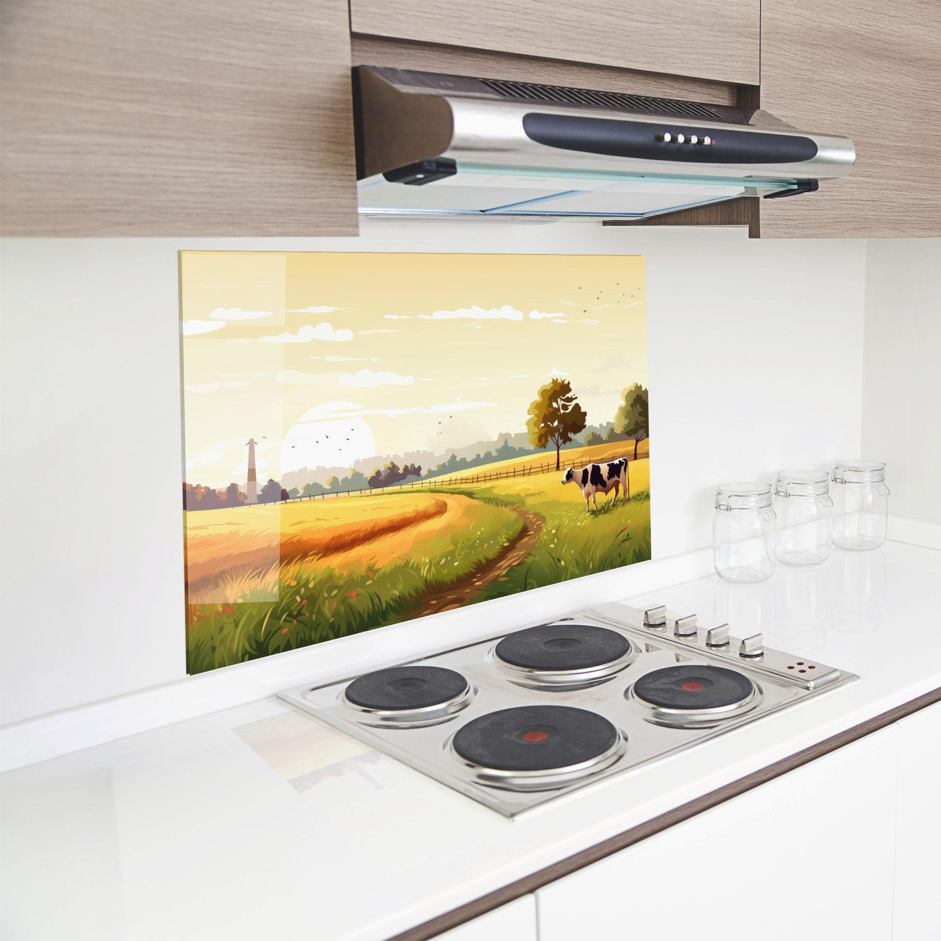 Panel Szklany do Kuchni Grazing Farm mockup 8