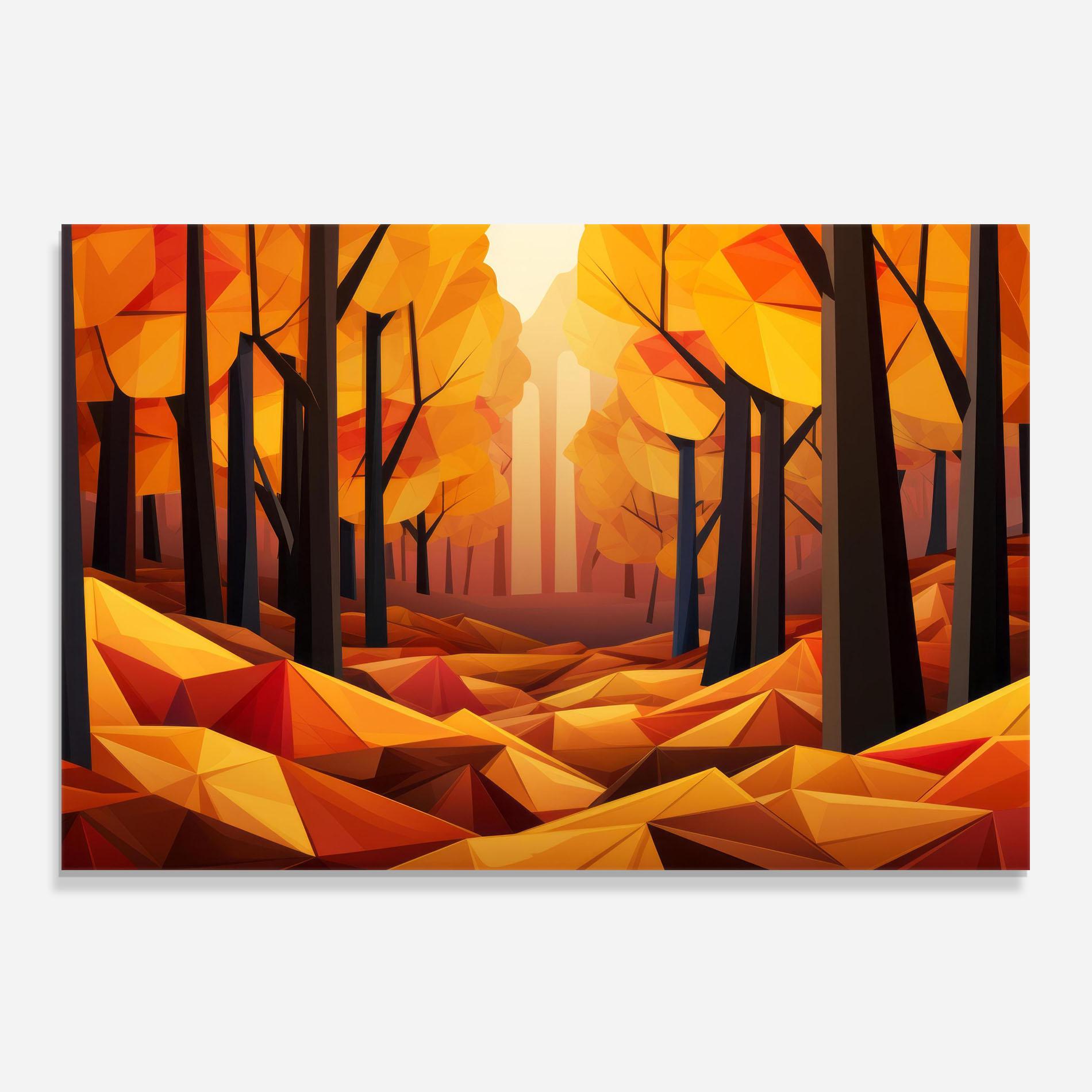 Panel Szklany do Kuchni Autumn Shapes mockup 0